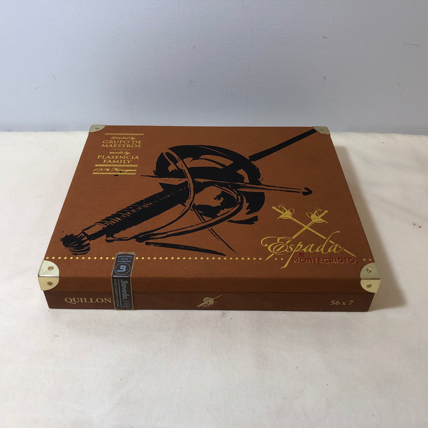 Montecristo Espada Quillon Empty Wooden Cigar Box 9.75x8.25x1.75