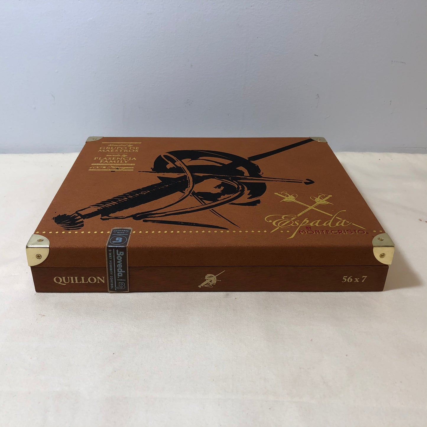 Montecristo Espada Quillon Empty Wooden Cigar Box 9.75x8.25x1.75