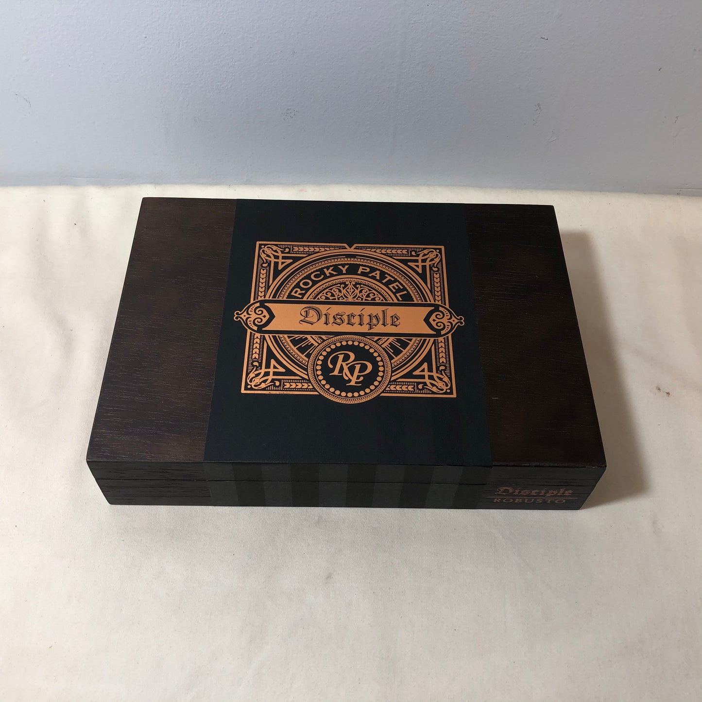 Rocky Patel Disciple Robusto Empty Wooden Cigar Box 9x6.5x2