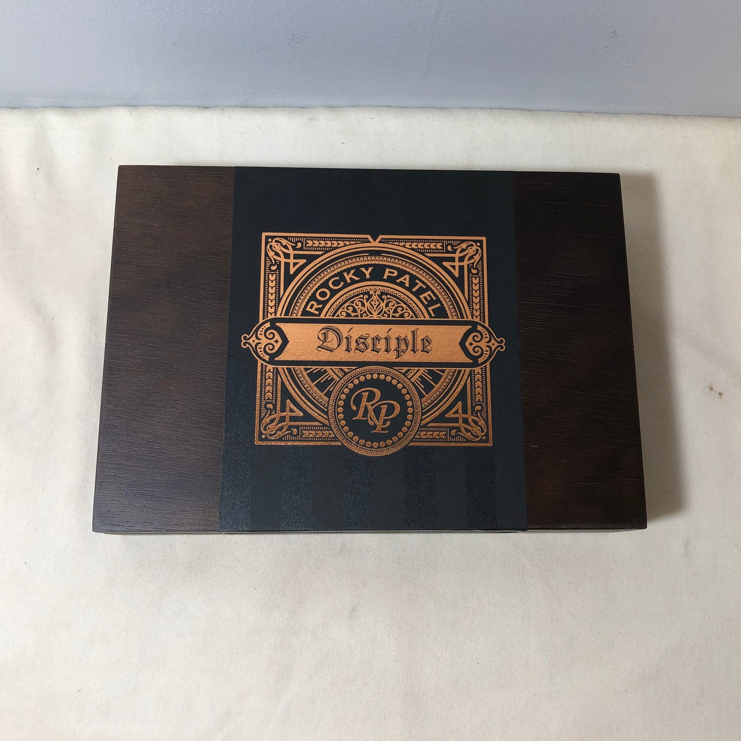 Rocky Patel Disciple Robusto Empty Wooden Cigar Box 9x6.5x2