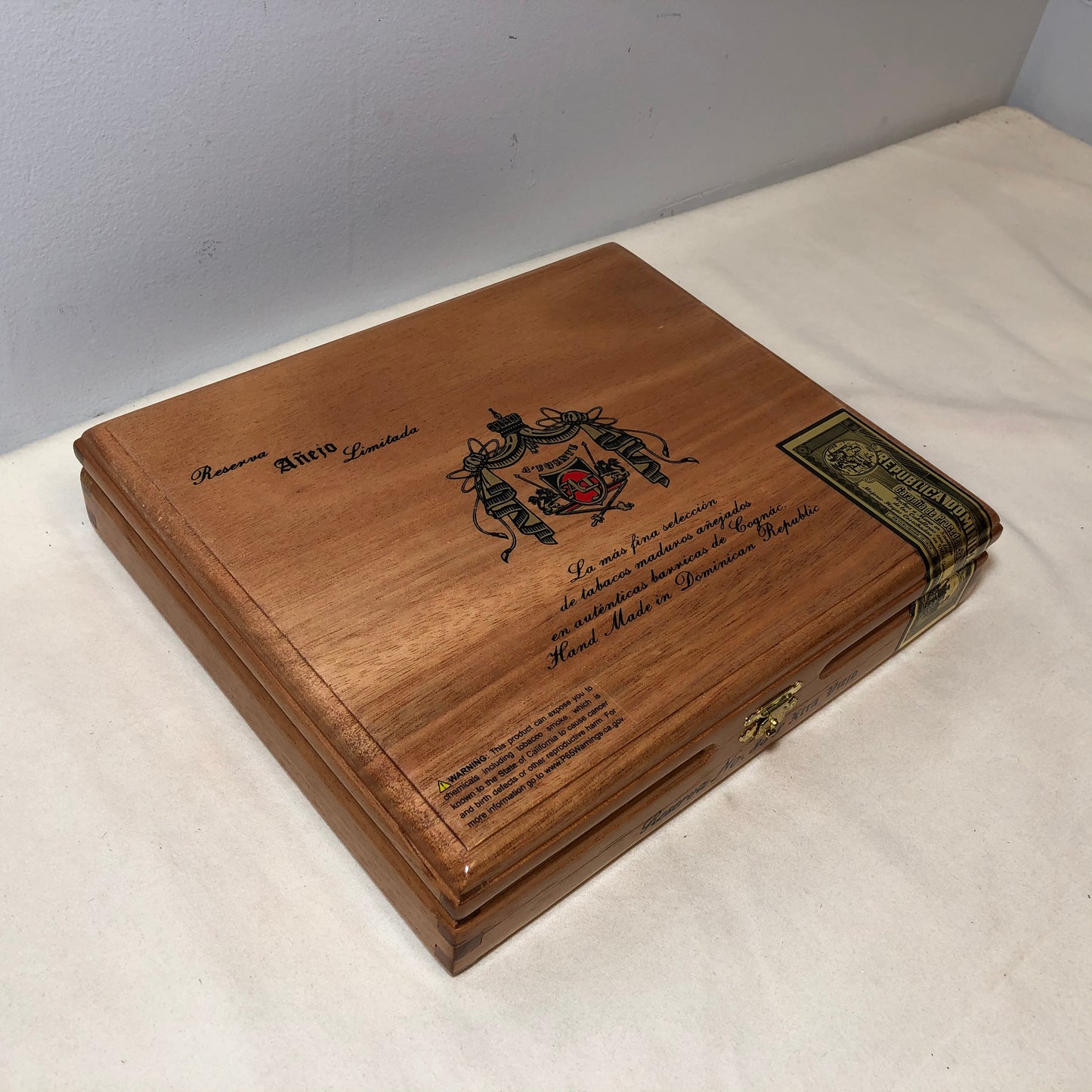 Arturo Fuente Anejo 888 Empty Wooden Cigar Box 9.5x8x2