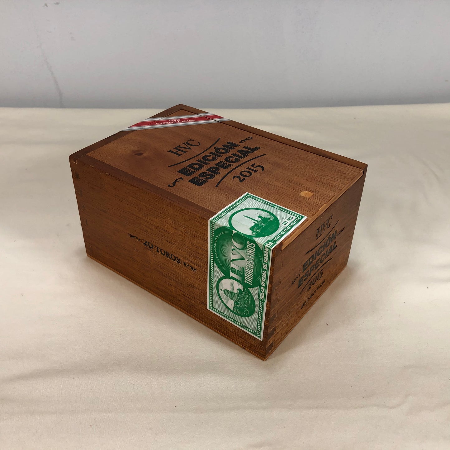 HVC Edicion Especial 2015 Empty Wooden Cigar Box 4.75x7x3.75