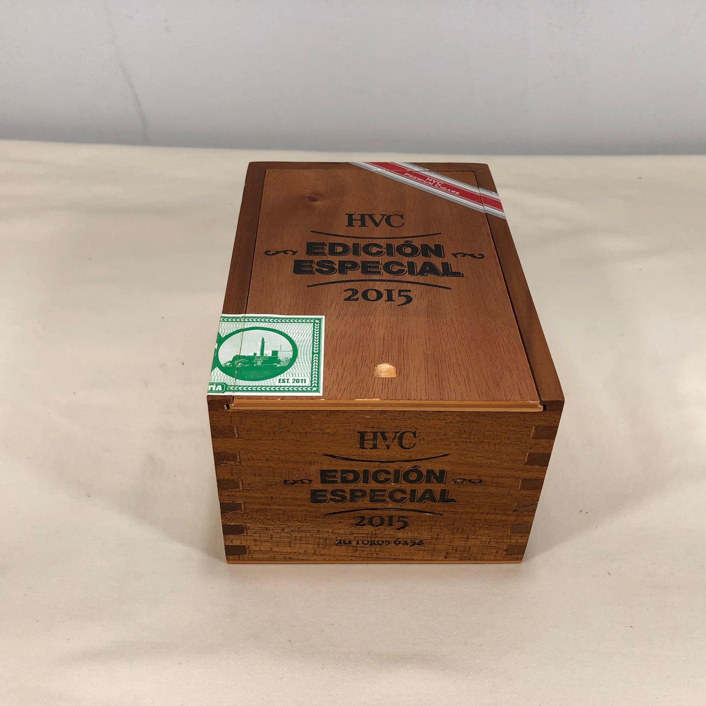 HVC Edicion Especial 2015 Empty Wooden Cigar Box 4.75x7x3.75