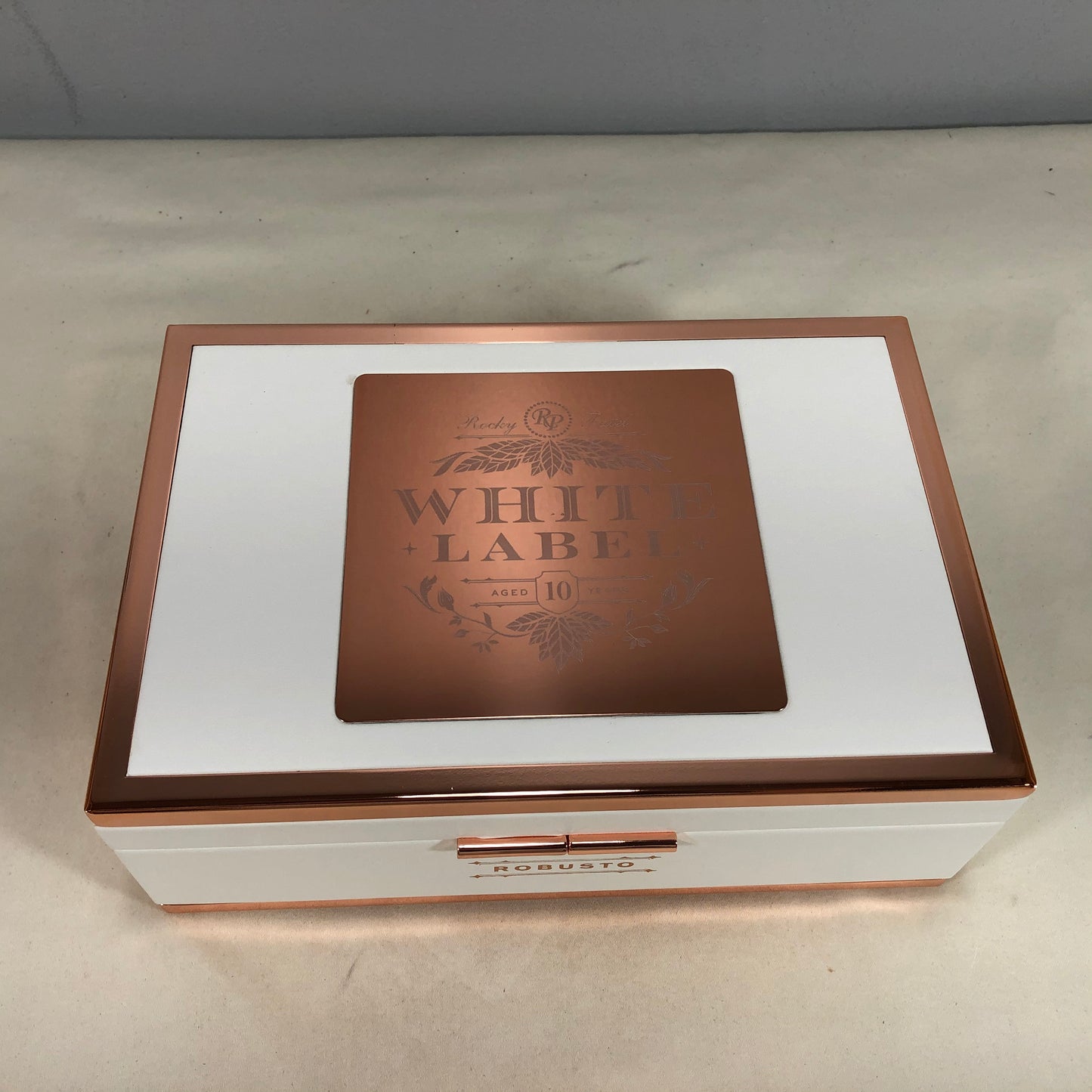 Rocky Patel White Label Robusto Empty Wooden Cigar Box 8.75x6x3.5