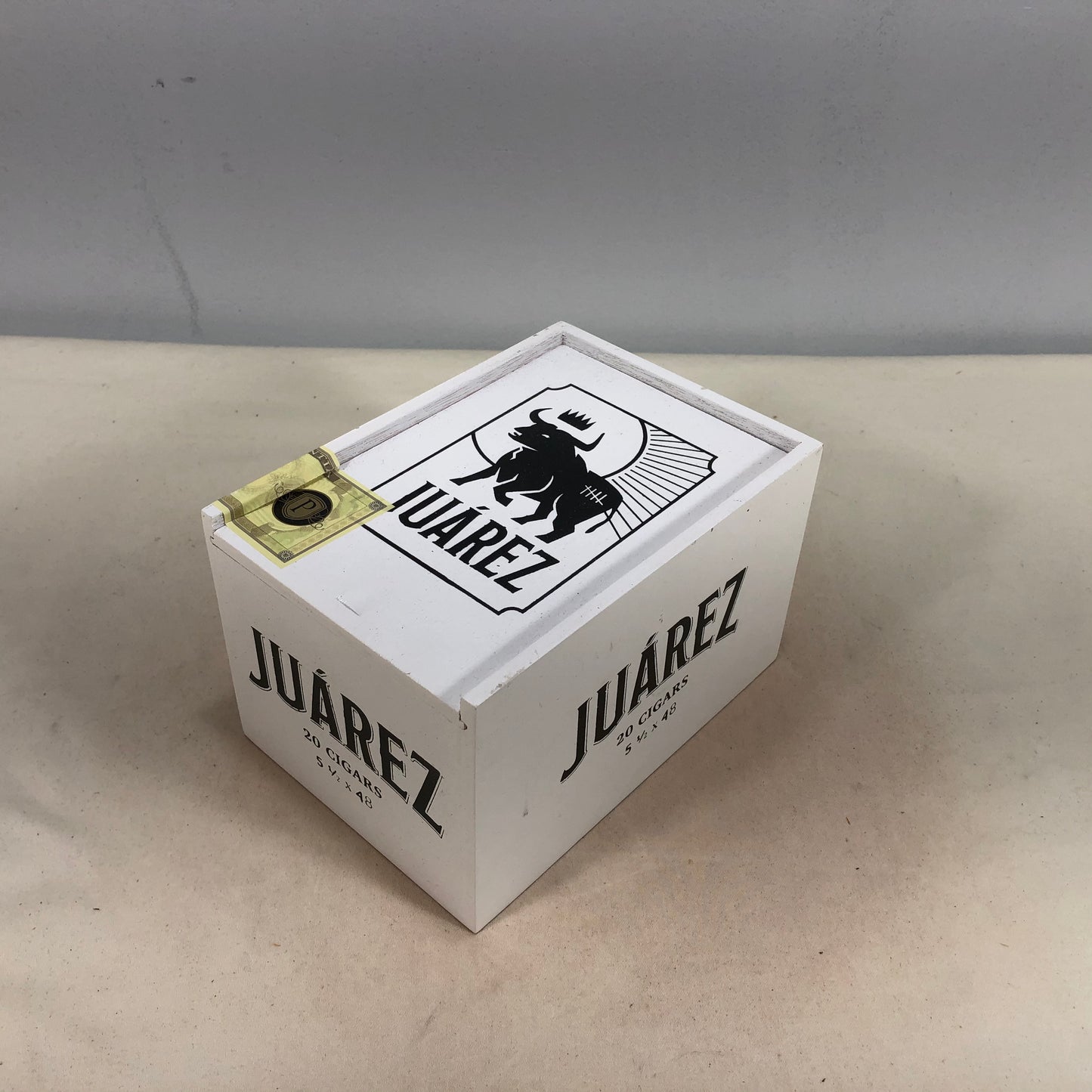 Juarez Empty Wooden Cigar Box 4.25x6.25x3.75