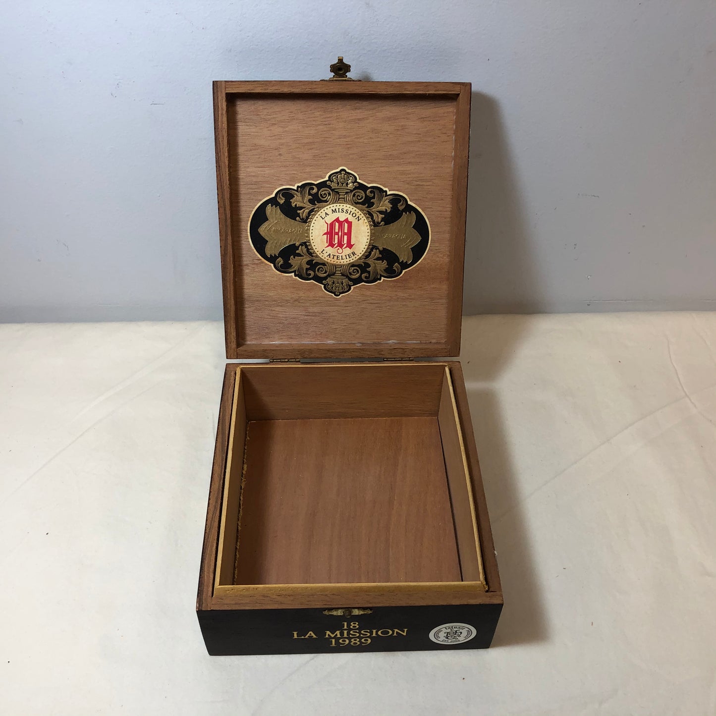 Tatuaje La Mission 1989 Empty Wooden Cigar Box 6x7x3