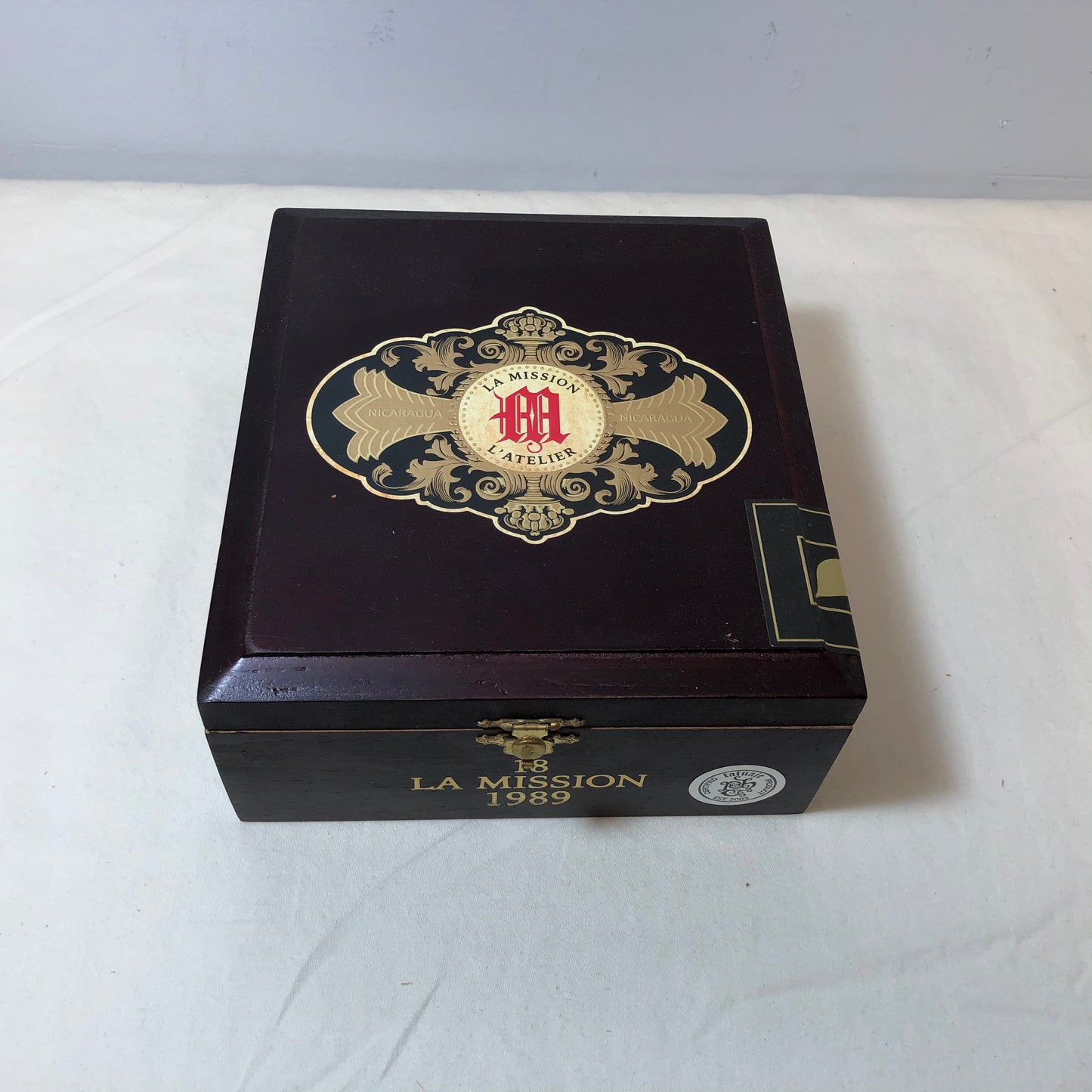 Tatuaje La Mission 1989 Empty Wooden Cigar Box 6x7x3