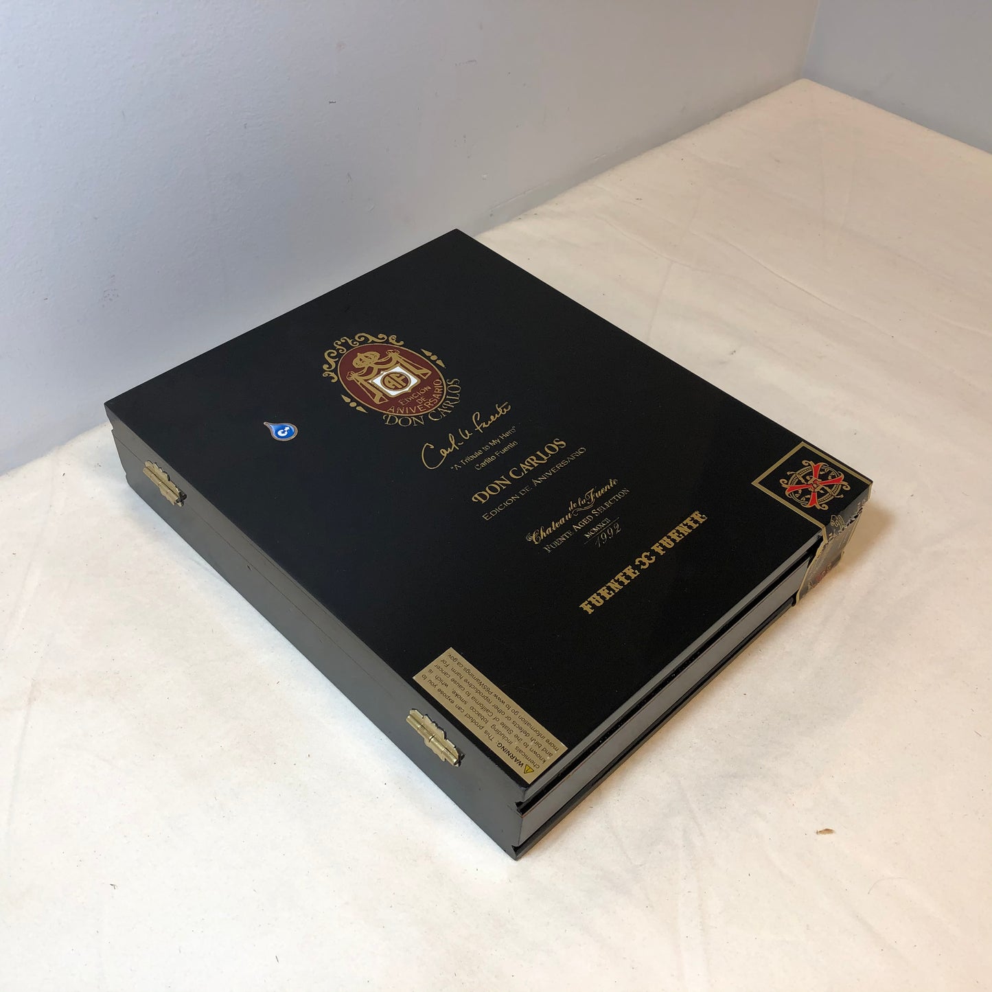 Arturo Fuente Opus X Don Carlos Toro Empty Wooden Cigar Box 8.75x10.5x2