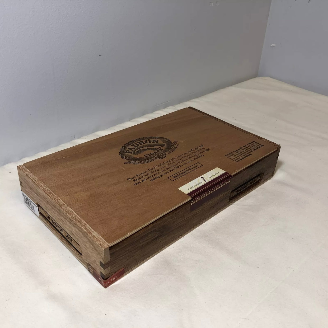 Padron 2000 Empty Wooden Cigar Box 10.5x5.5x1.75