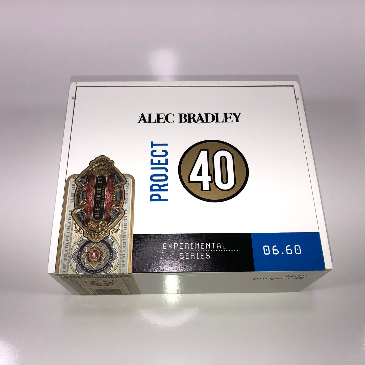 Alec Bradley Project 40 Gordo Empty Wooden Cigar Box 8x6.75x3.25