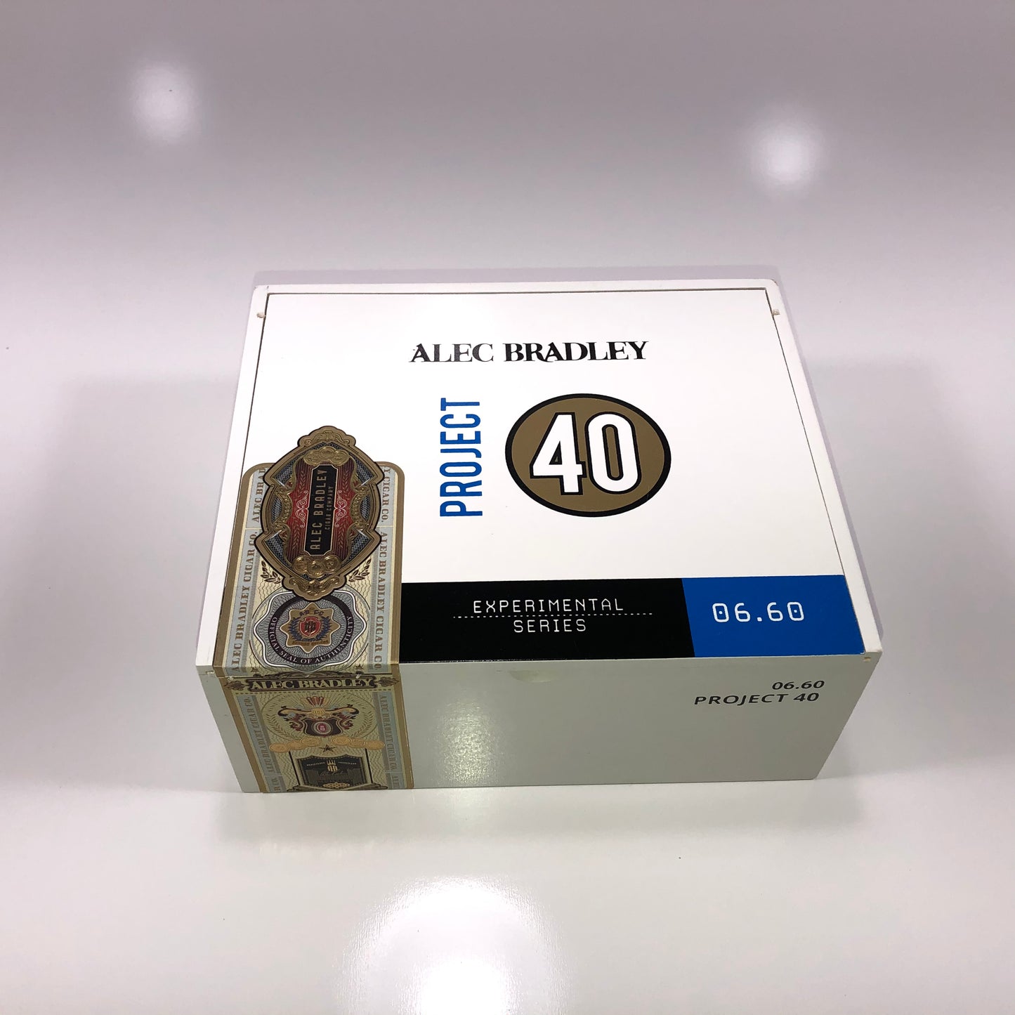 Alec Bradley Project 40 Gordo Empty Wooden Cigar Box 8x6.75x3.25