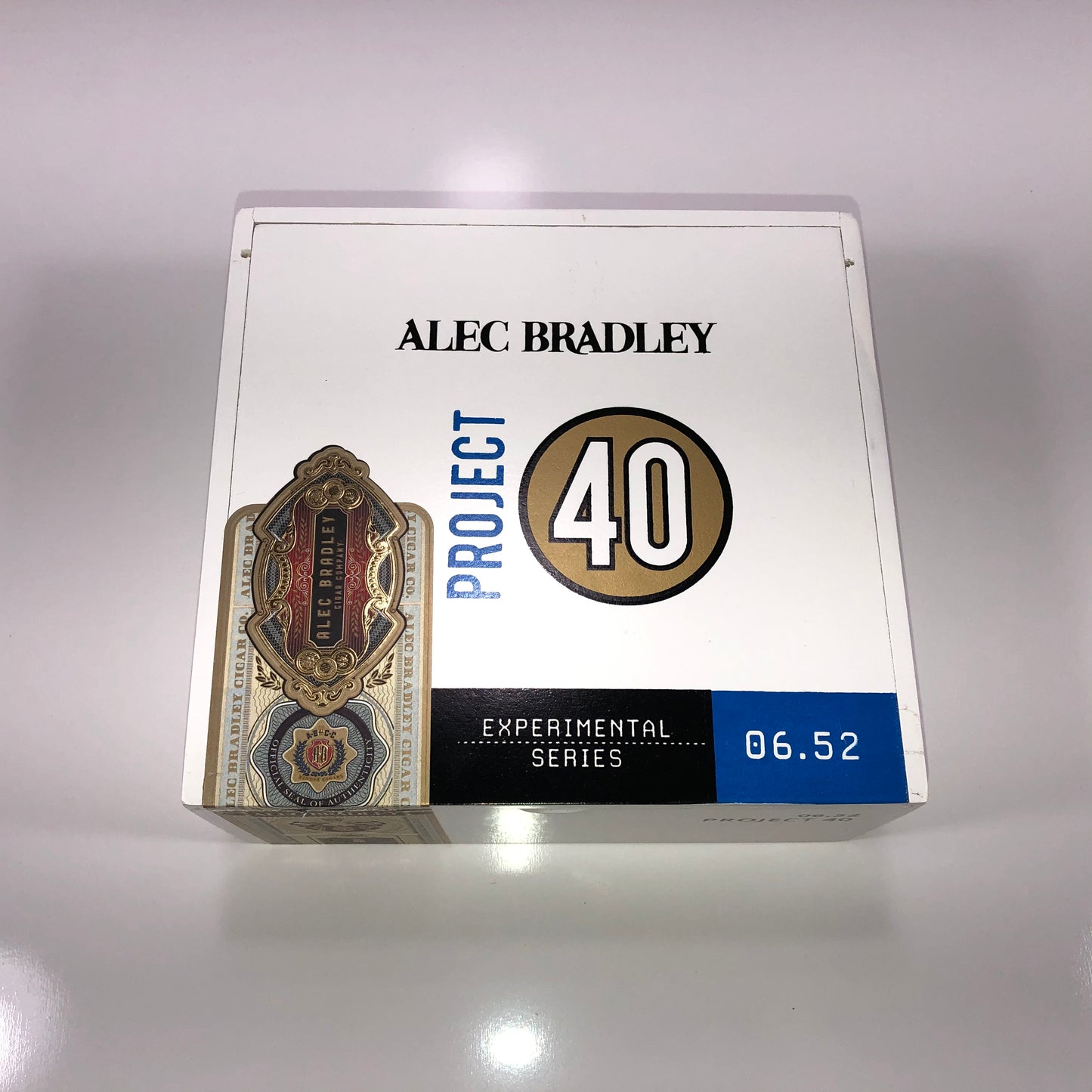 Alec Bradley Project 40 Toro Empty Wooden Cigar Box 7x6.75x3