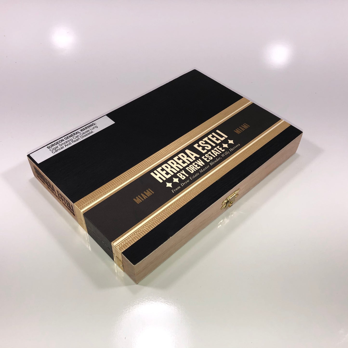 Herrera Esteli Miami Robusto Grande Empty Wooden Cigar Box 9x6.25x1.25