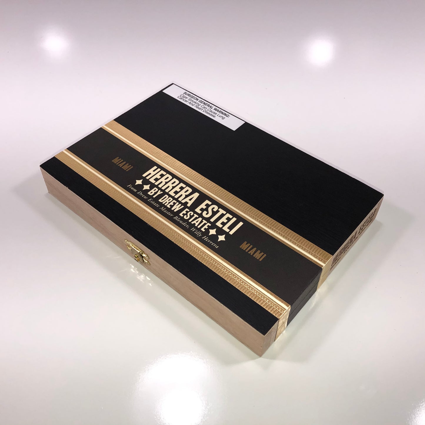 Herrera Esteli Miami Robusto Grande Empty Wooden Cigar Box 9x6.25x1.25