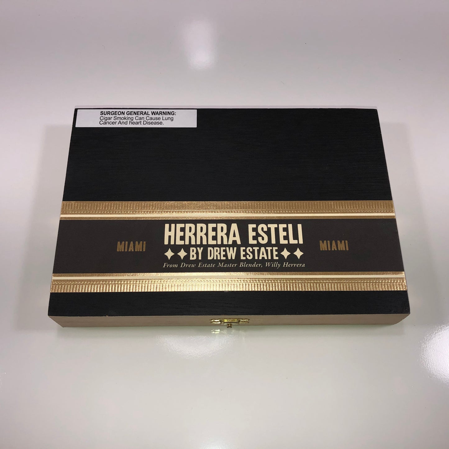 Herrera Esteli Miami Robusto Grande Empty Wooden Cigar Box 9x6.25x1.25