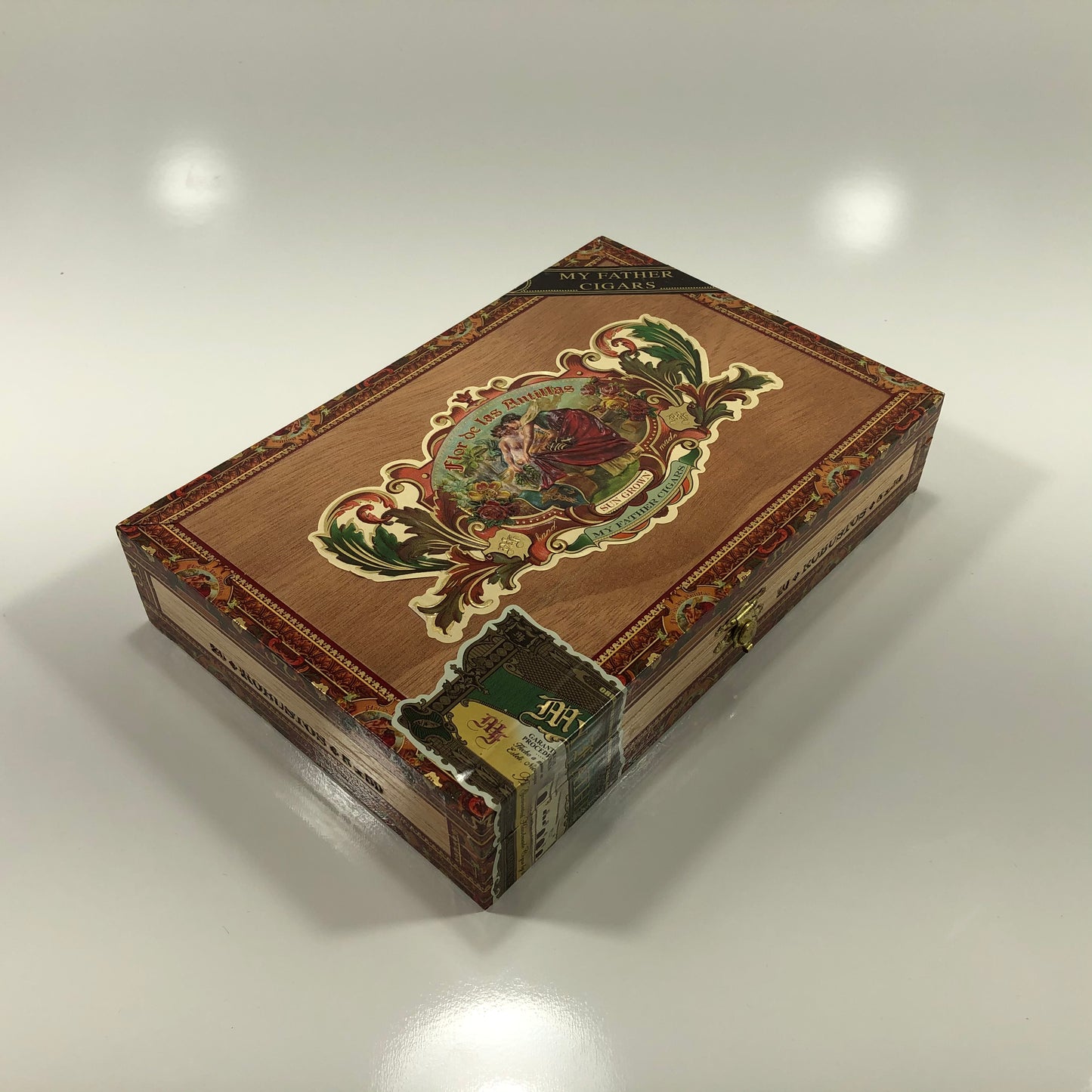 Flor De Las Antillas Robusto Empty Wooden Cigar Box 9x6x1.75