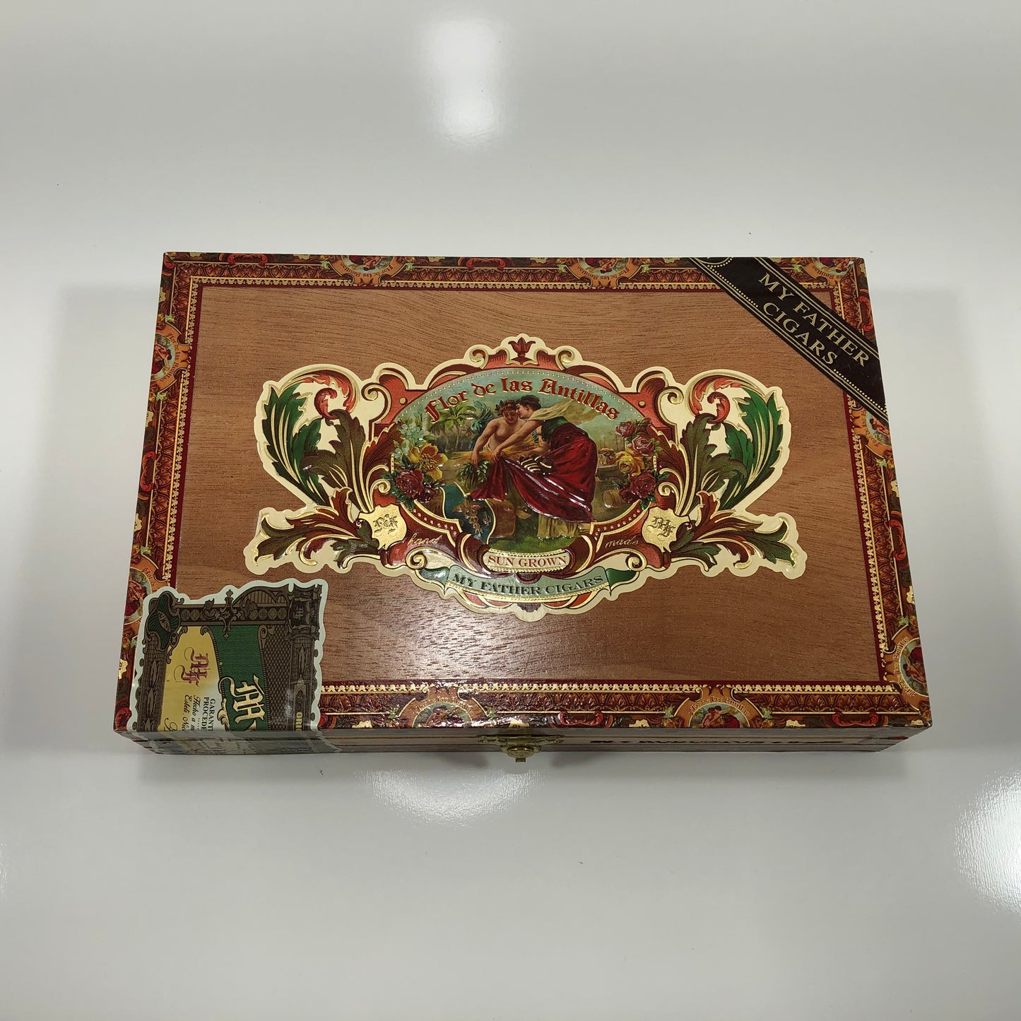 Flor De Las Antillas Robusto Empty Wooden Cigar Box 9x6x1.75