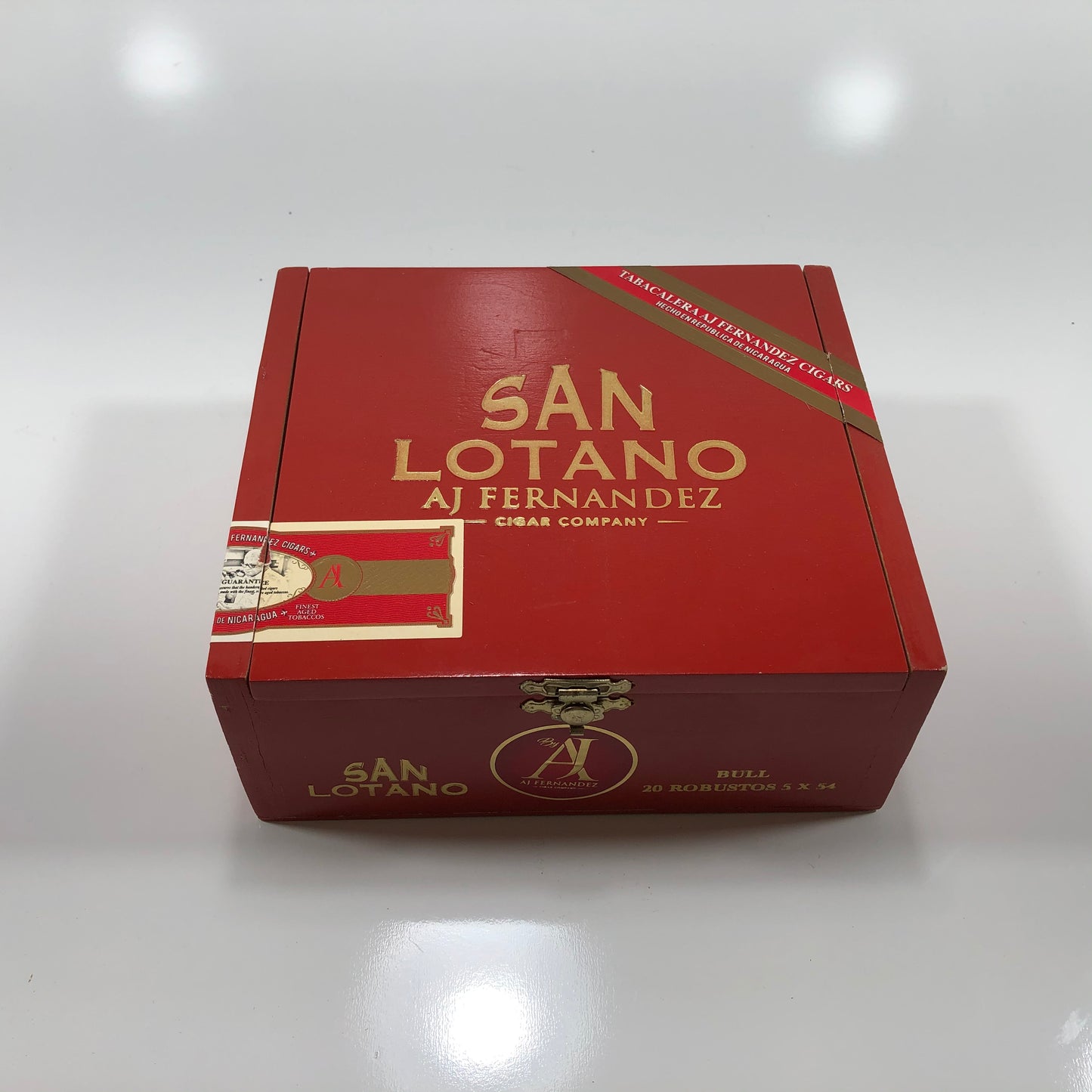 Aj Fernandez San Lotano Robusto Empty Wooden Cigar Box 6.75x6x2.75