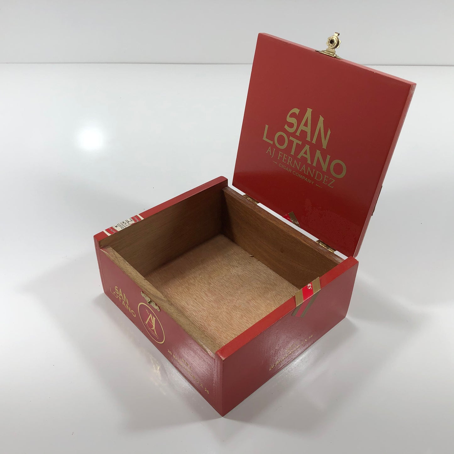 Aj Fernandez San Lotano Robusto Empty Wooden Cigar Box 6.75x6x2.75