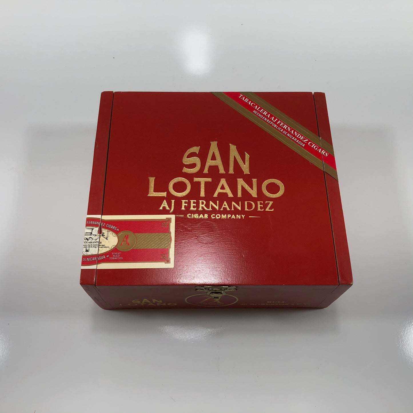 Aj Fernandez San Lotano Robusto Empty Wooden Cigar Box 6.75x6x2.75