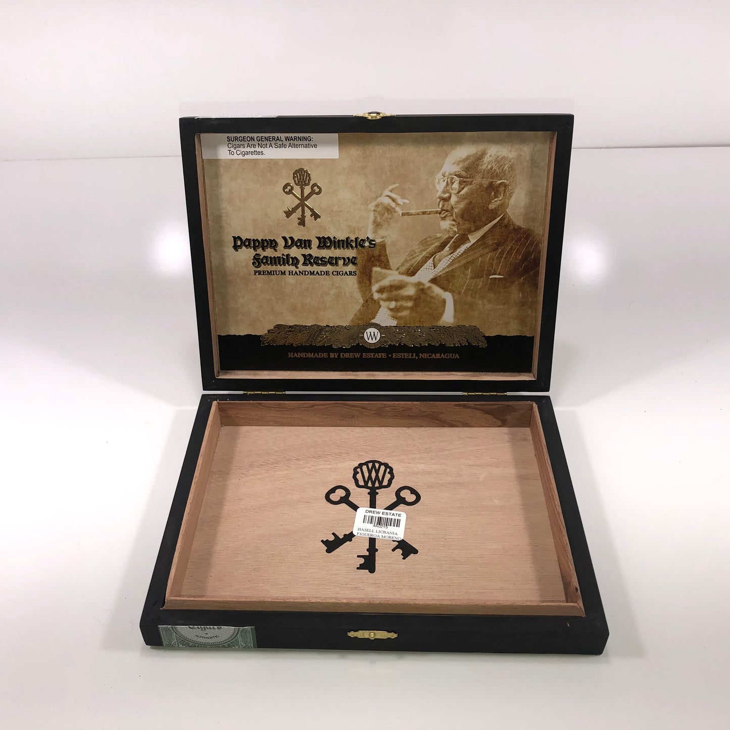 Pappy Van Winkle Toro Empty Wooden Cigar Box 9.75x7.25x1.25