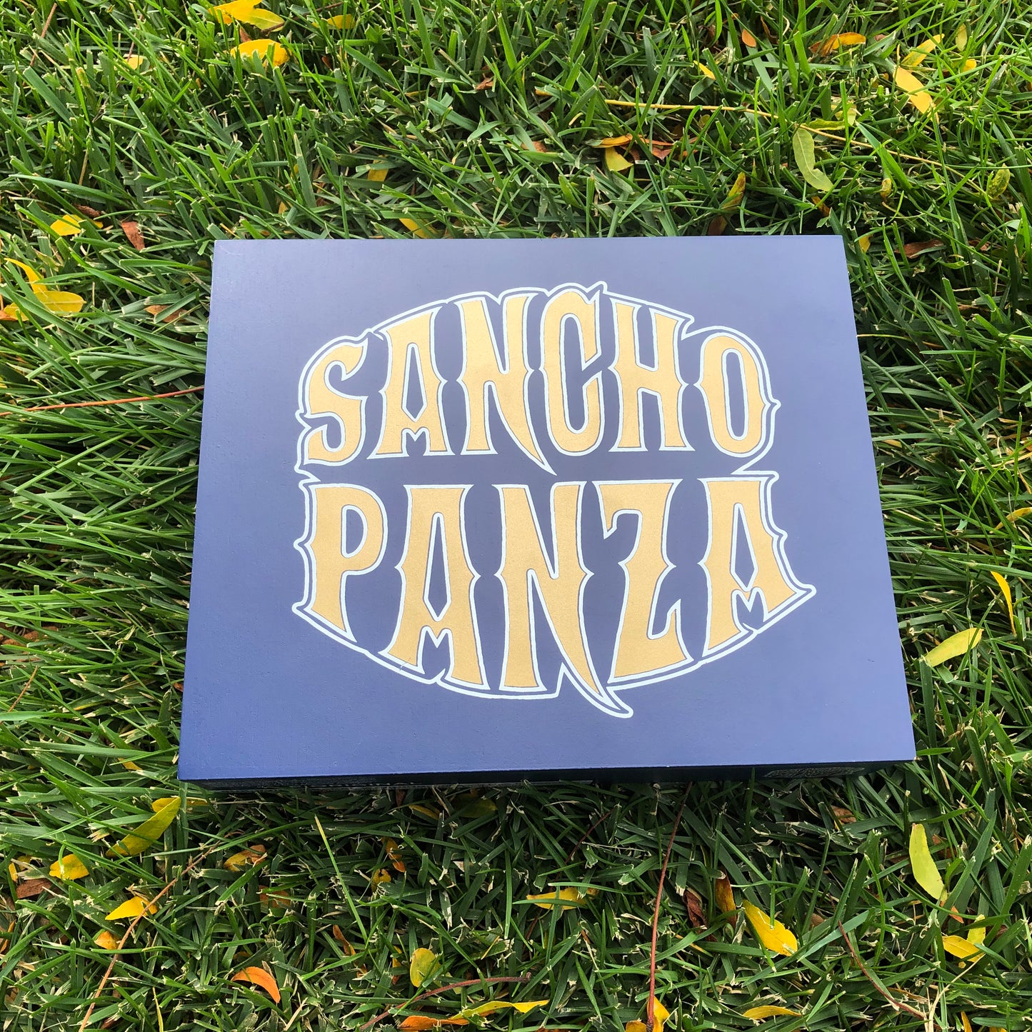 Sancho Panza Original Toro Empty Wooden Cigar Box 9.25x7.75x2.25