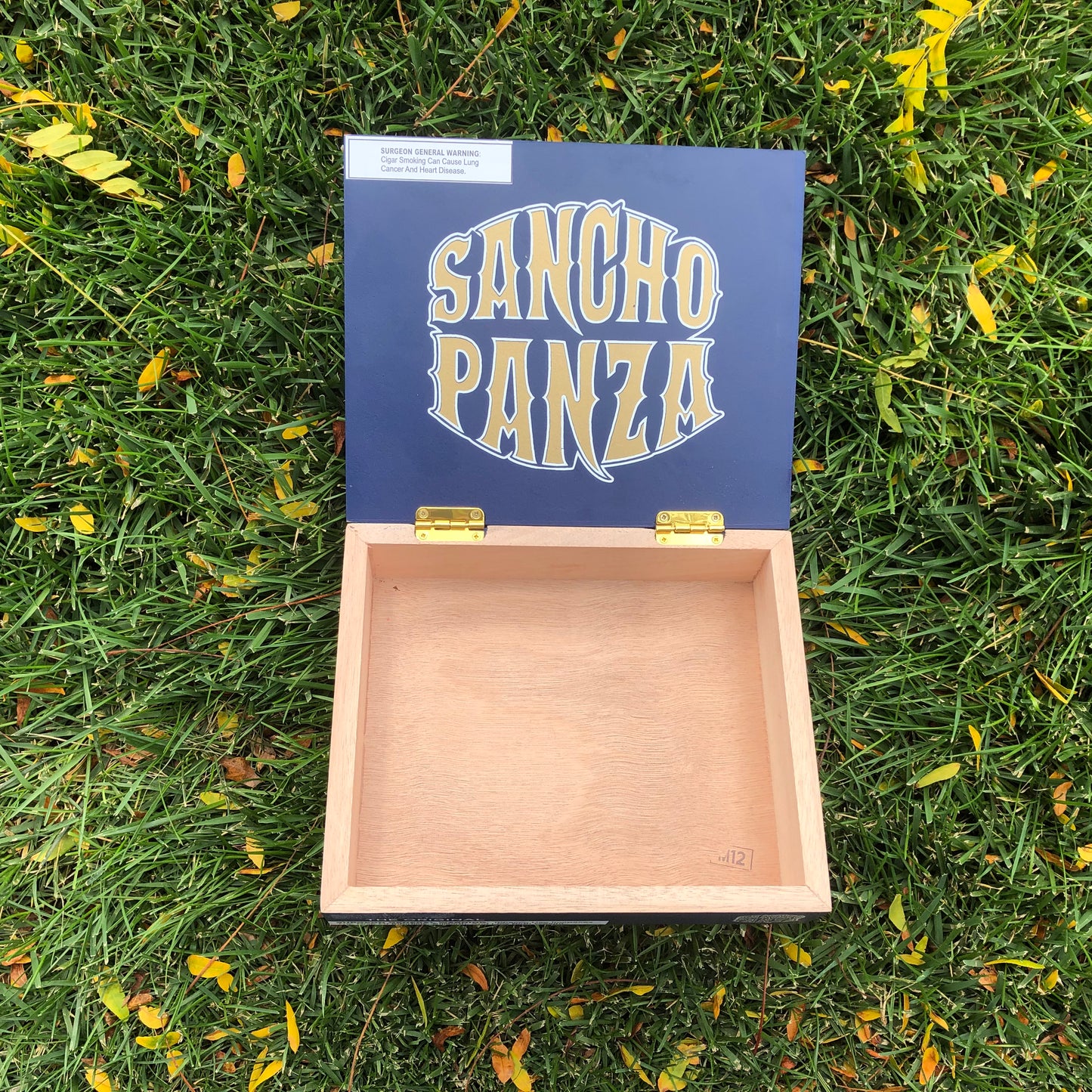 Sancho Panza Original Toro Empty Wooden Cigar Box 9.25x7.75x2.25