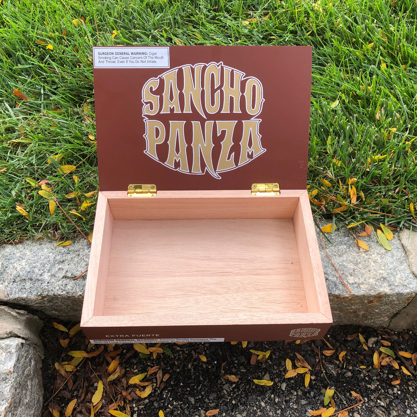 Sancho Panza Extra Fuerte Gigante Empty Wooden Cigar Box 10.5x7x2.5