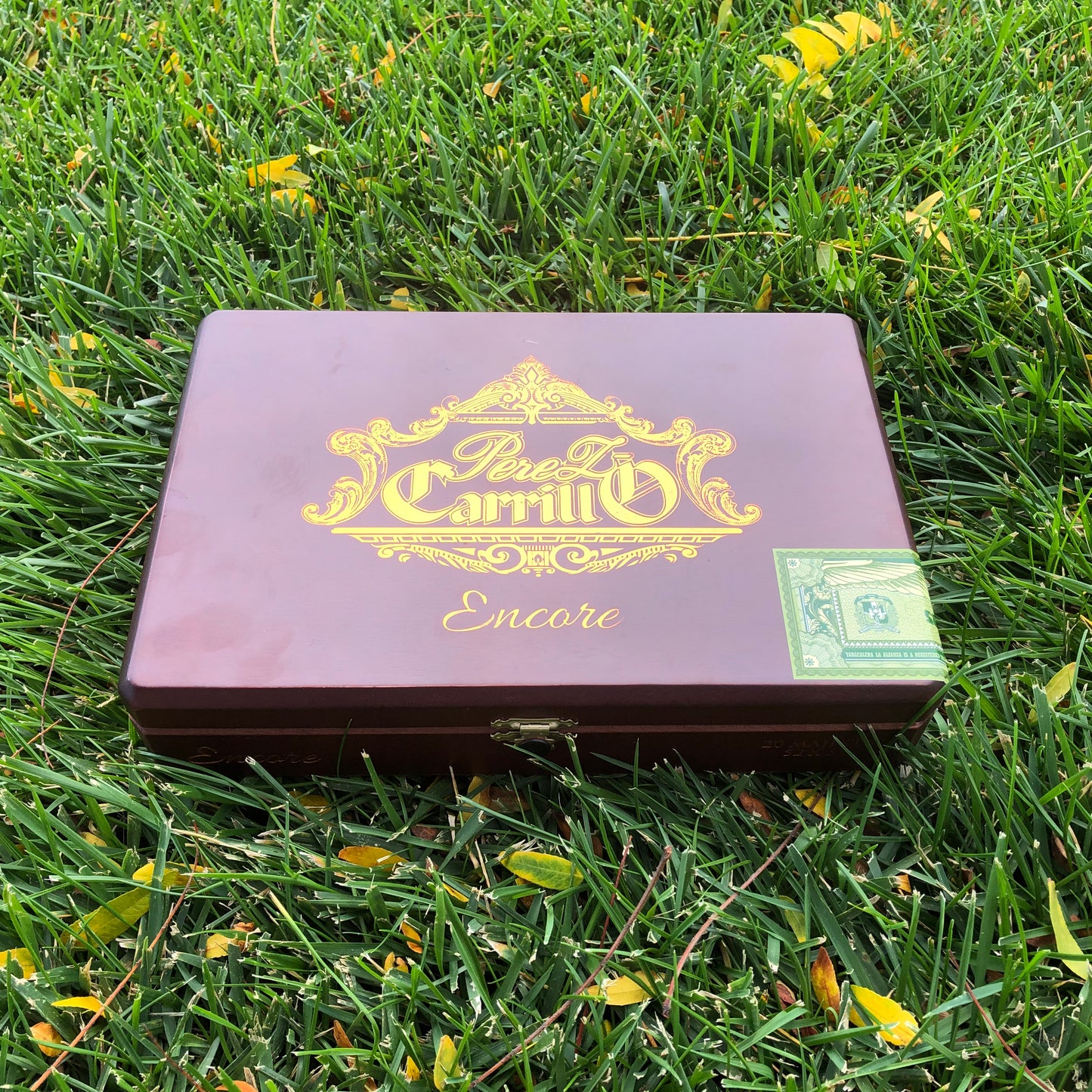 Ep Carrillo Encore Majestic Empty Wooden Cigar Box 9.75x6.5x2