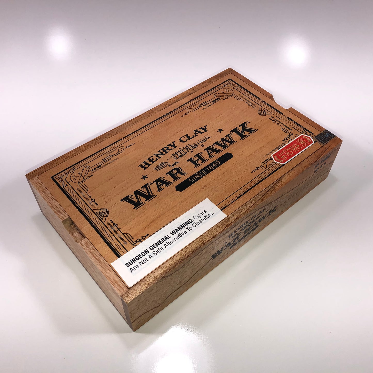 Henry Clay War Hawk Corona Empty Wooden Cigar Box 10x6x2.25