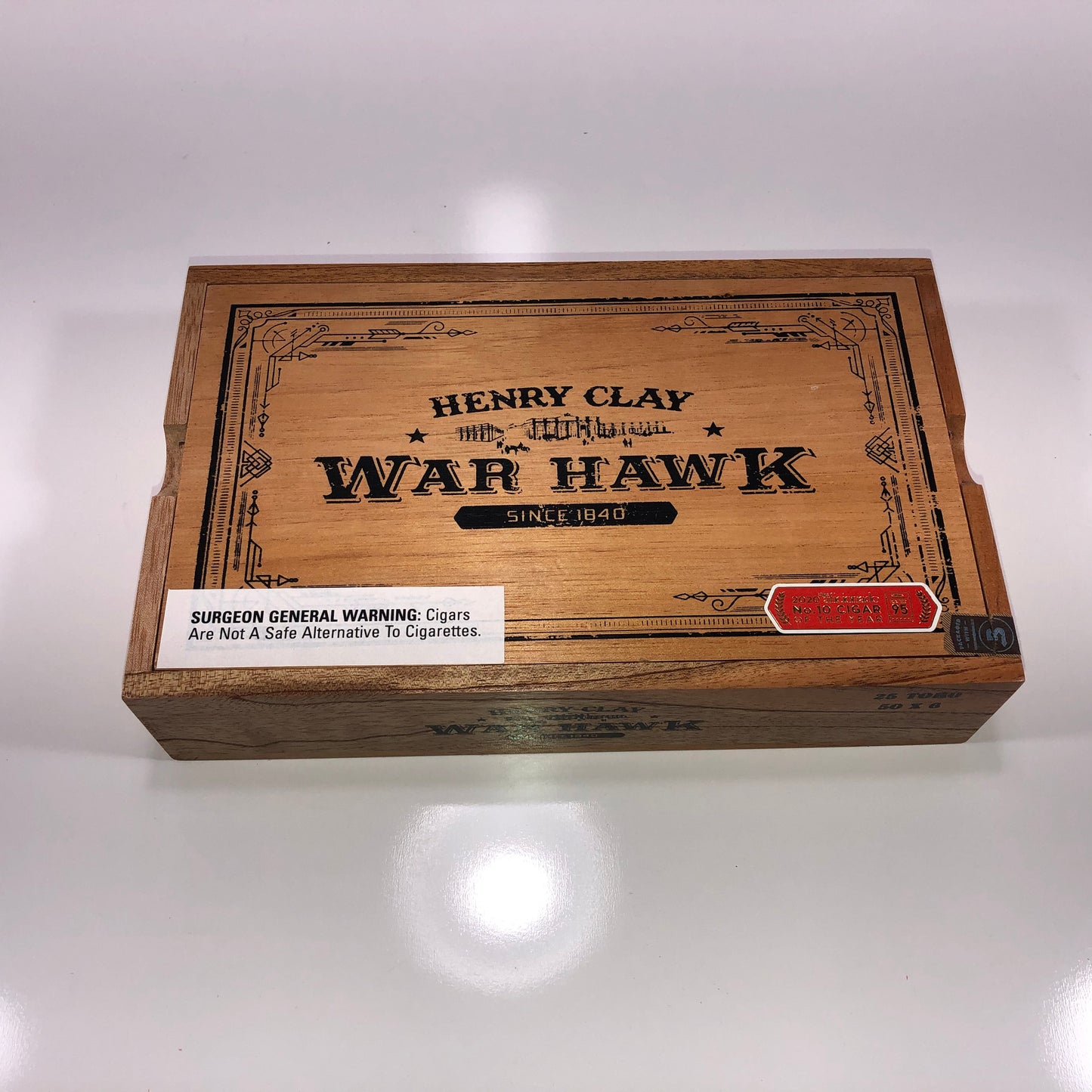 Henry Clay War Hawk Corona Empty Wooden Cigar Box 10x6x2.25