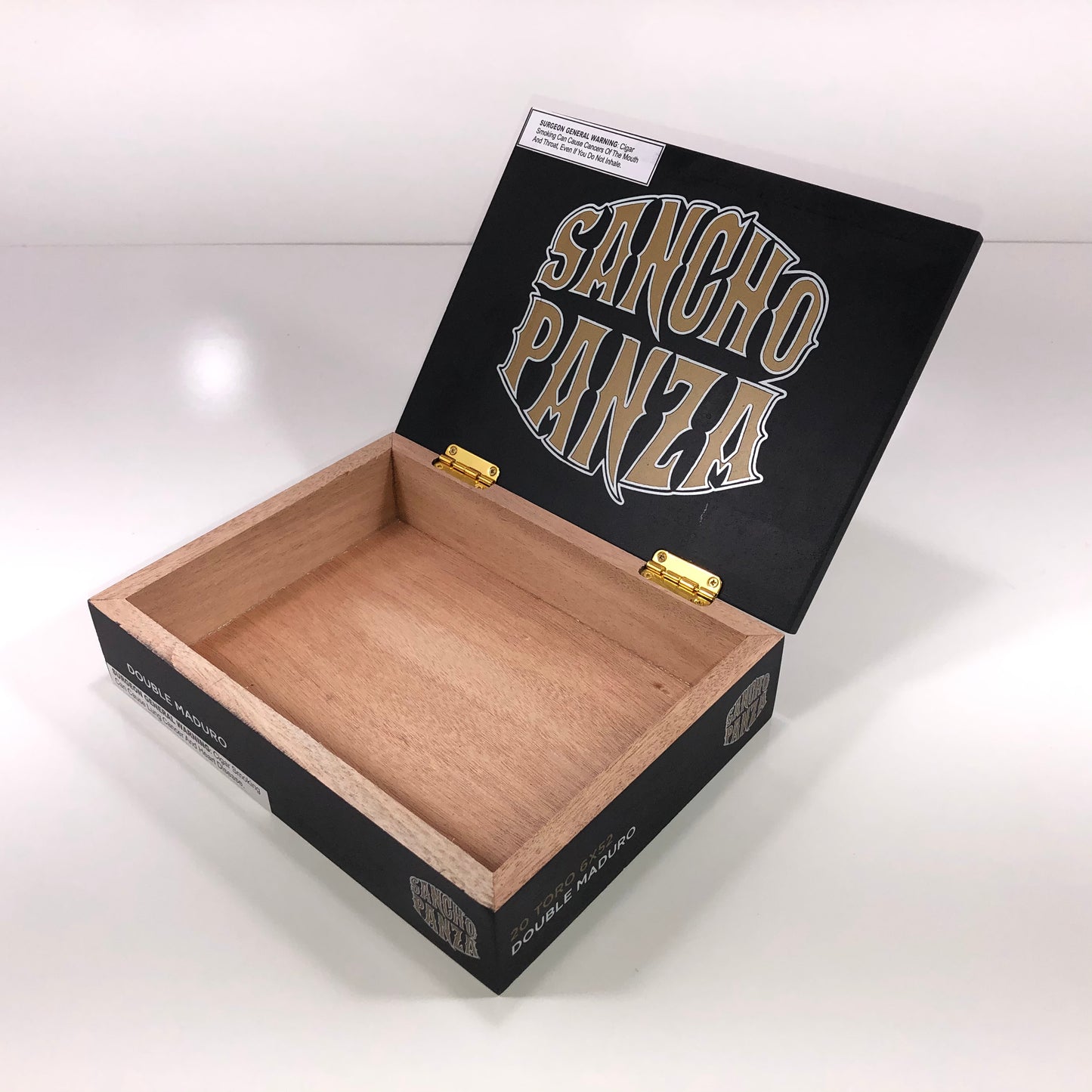 Sancho Panza Maduro Toro Empty Wooden Cigar Box 9.25x7x2.25