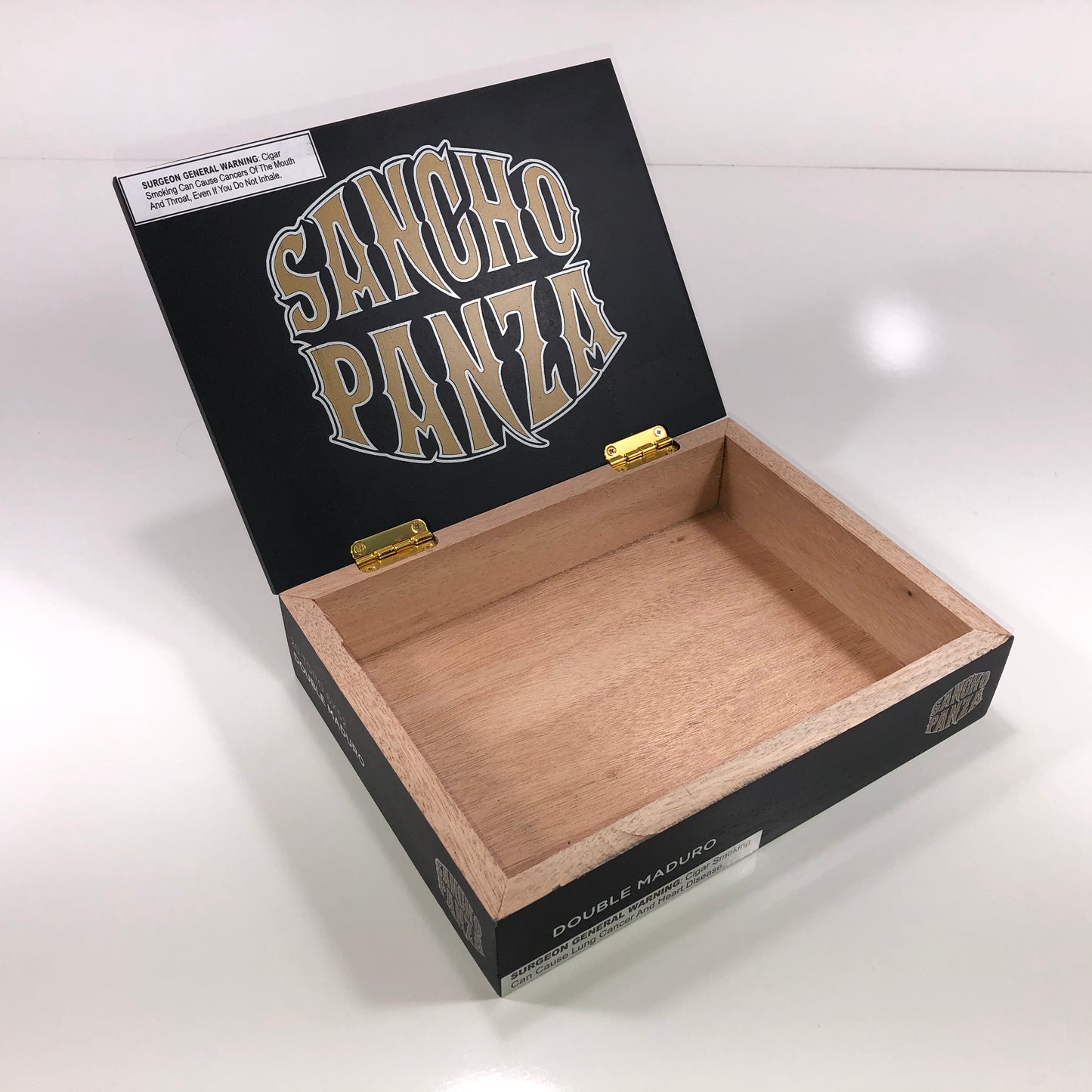 Sancho Panza Maduro Toro Empty Wooden Cigar Box 9.25x7x2.25