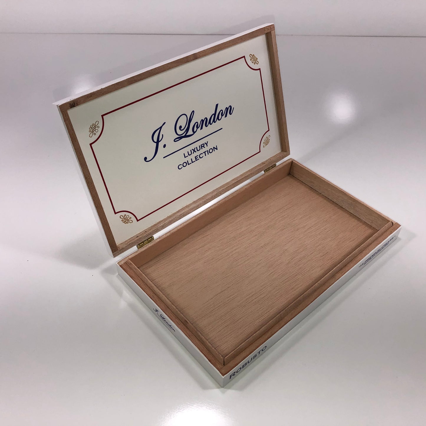 J London Luxury Collection Robusto Empty Wooden Cigar Box 10x6x1.25