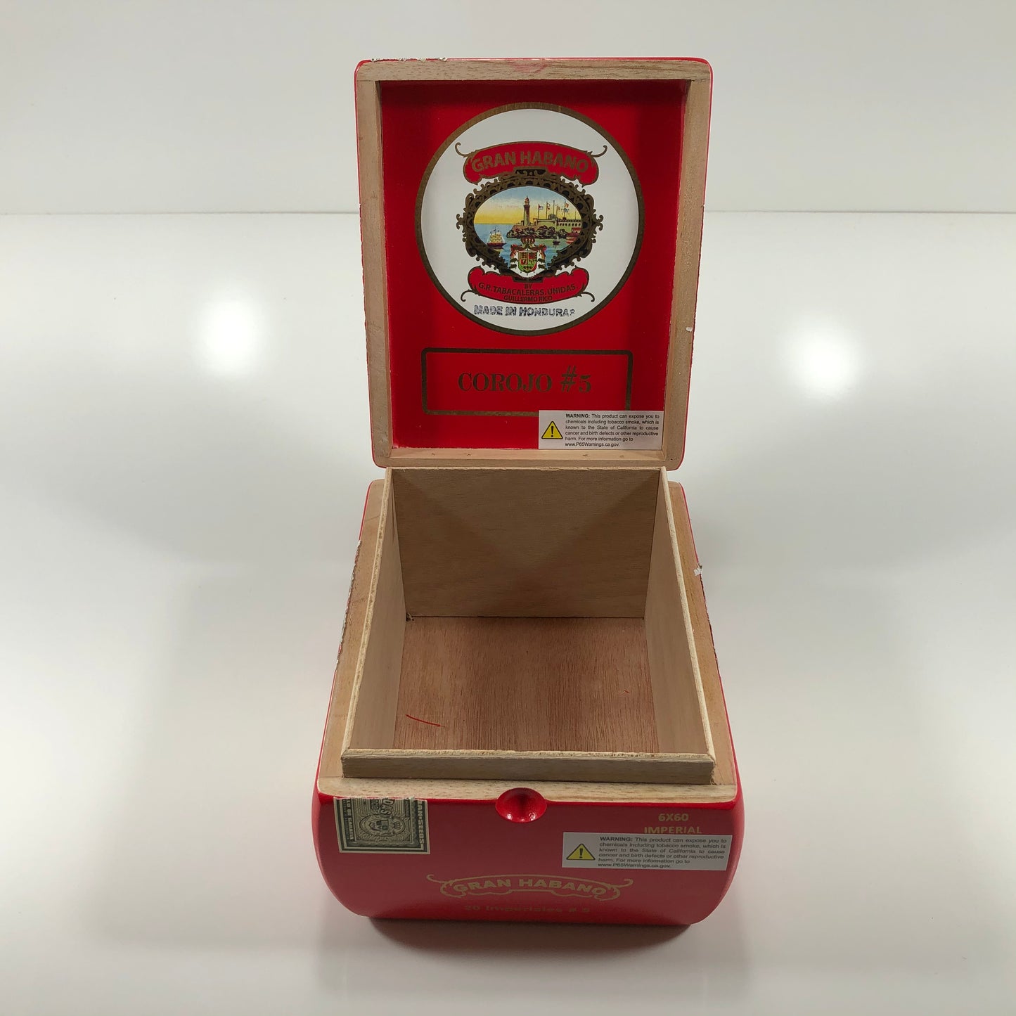 Gran Hab Imperiales 2021 Empty Wooden Cigar Box 6x7x4