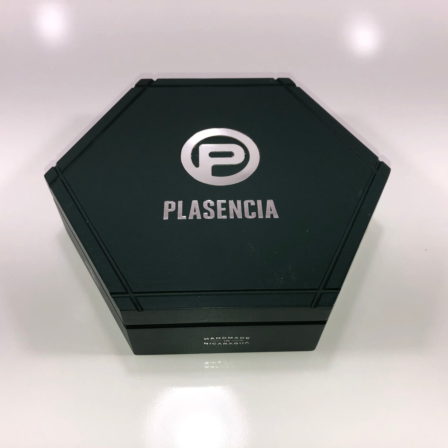 Plasencia Hexagon Empty Wooden Cigar Box 10x8.5x2.5