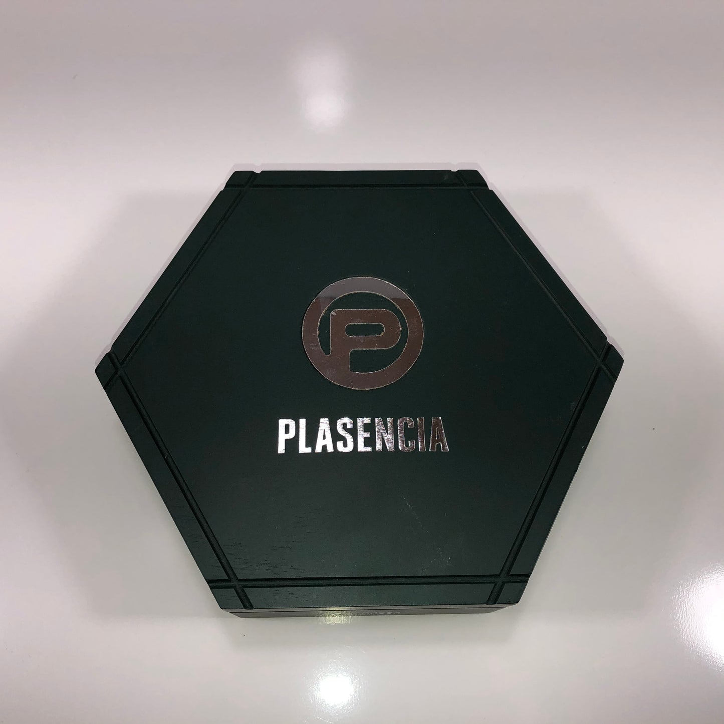 Plasencia Hexagon Empty Wooden Cigar Box 10x8.5x2.5