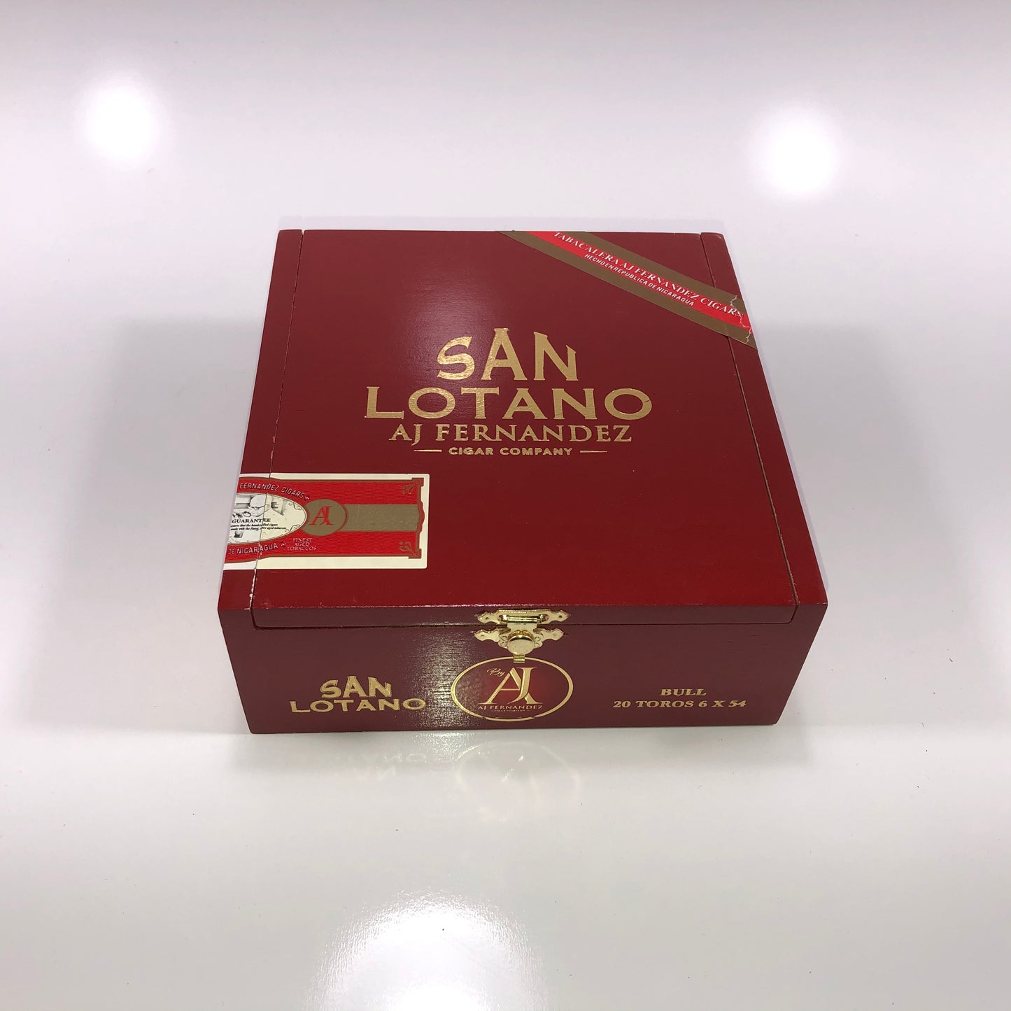 Aj Fernandez San Lotano Toro Empty Wooden Cigar Box 6.5x7x2.5