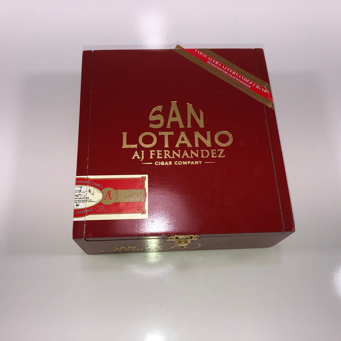 Aj Fernandez San Lotano Toro Empty Wooden Cigar Box 6.5x7x2.5