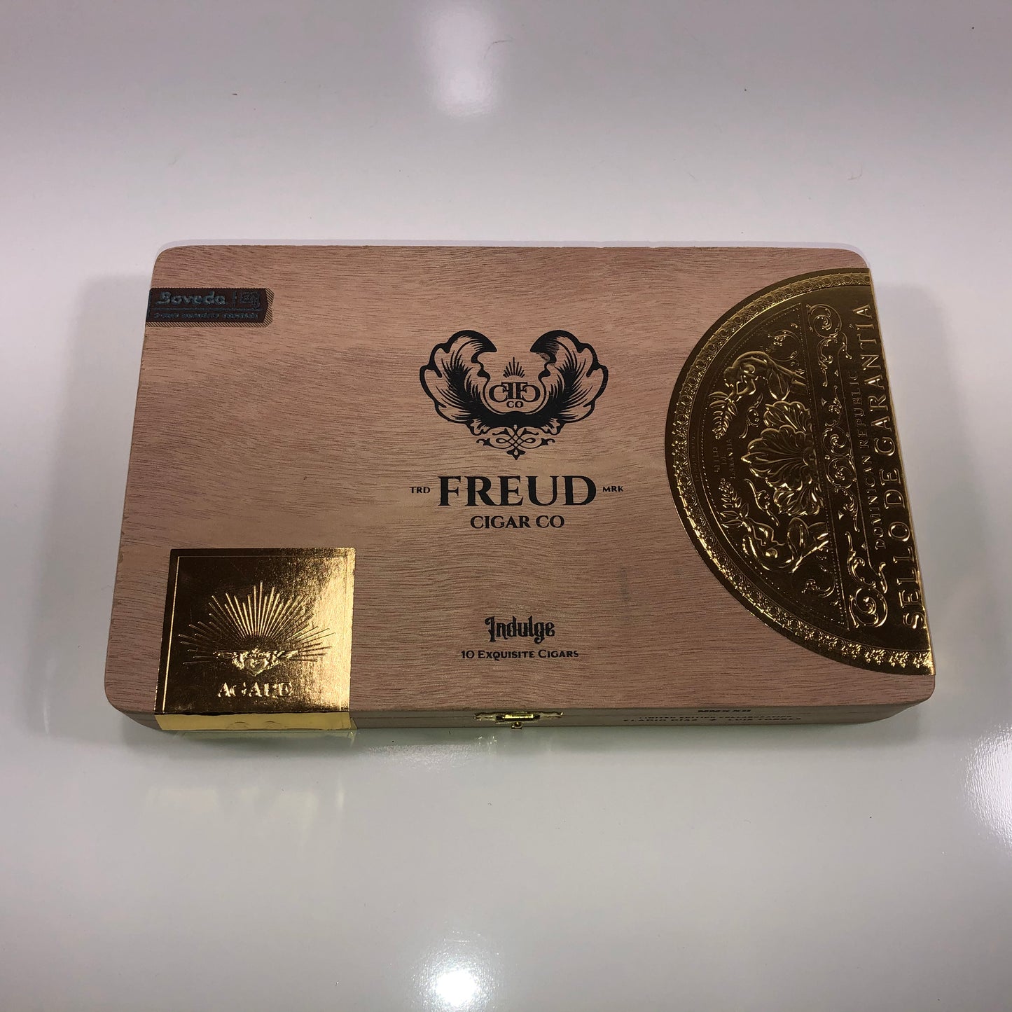 Freud Cigar Co Agape Empty Wooden Cigar Box 9.5x6.25x1.25