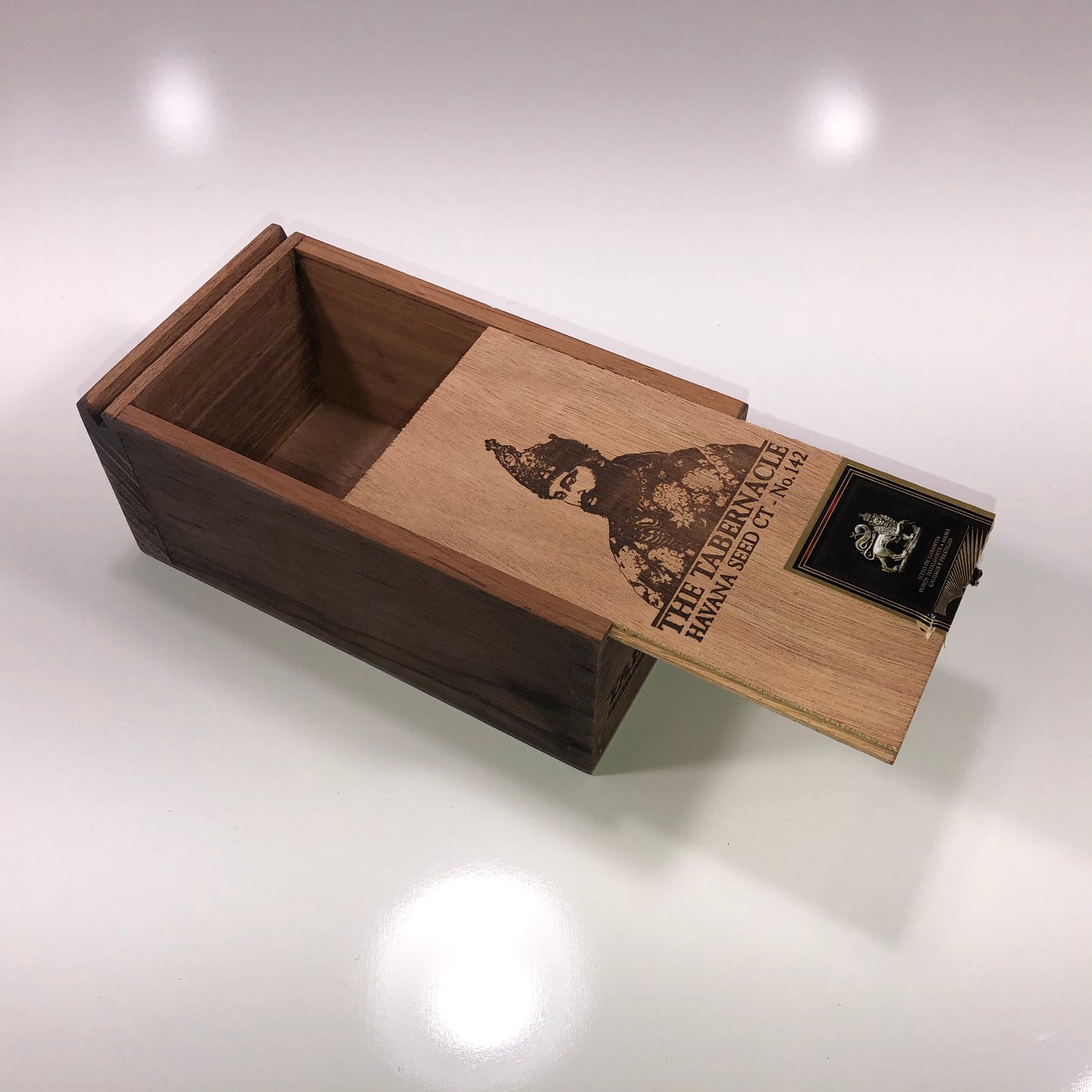 Tabernacle Hav Seed Lancero Empty Wooden Cigar Box 4.5x8.25x3.5