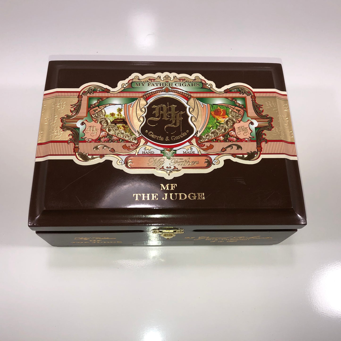 My Father Cigars The Judge Grand Robusto Empty Wooden Cigar Box 8.5x6x3.25