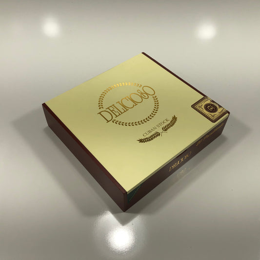 Delicioso Presidente Empty Wooden Cigar Box 8x7.75x2