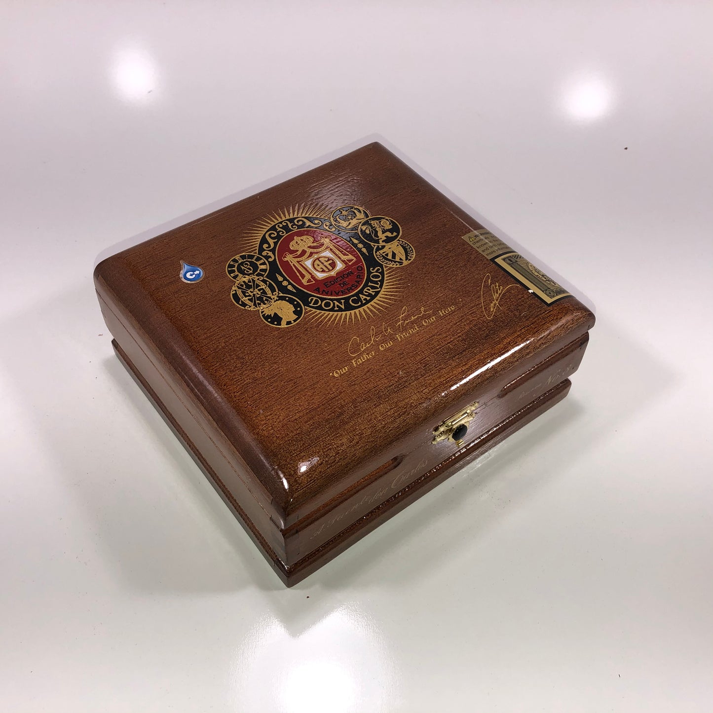 Arturo Fuente Don Carlos No3 Empty Wooden Cigar Box 7x6.25x2.75