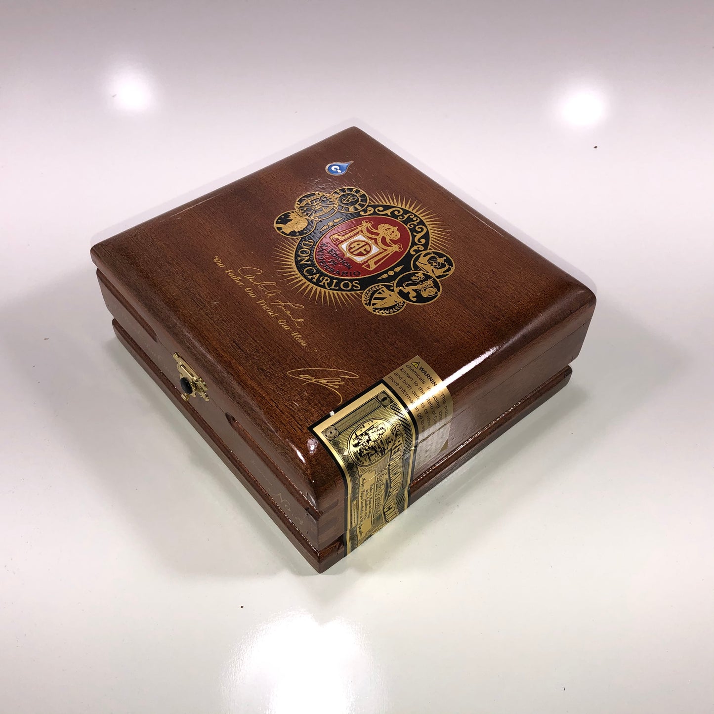 Arturo Fuente Don Carlos No3 Empty Wooden Cigar Box 7x6.25x2.75