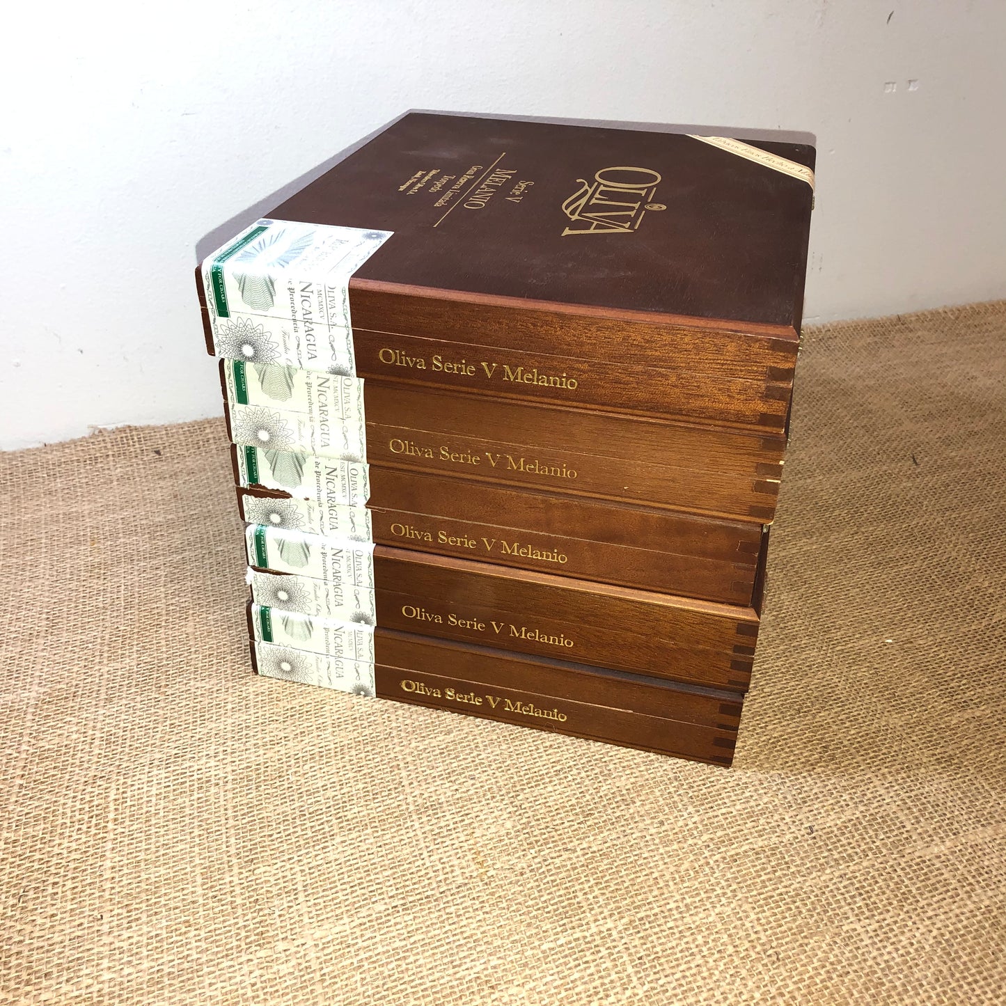 Lot of 5 Oliva Torpedo Empty Wooden Cigar Boxes 9x8x1.5 #29