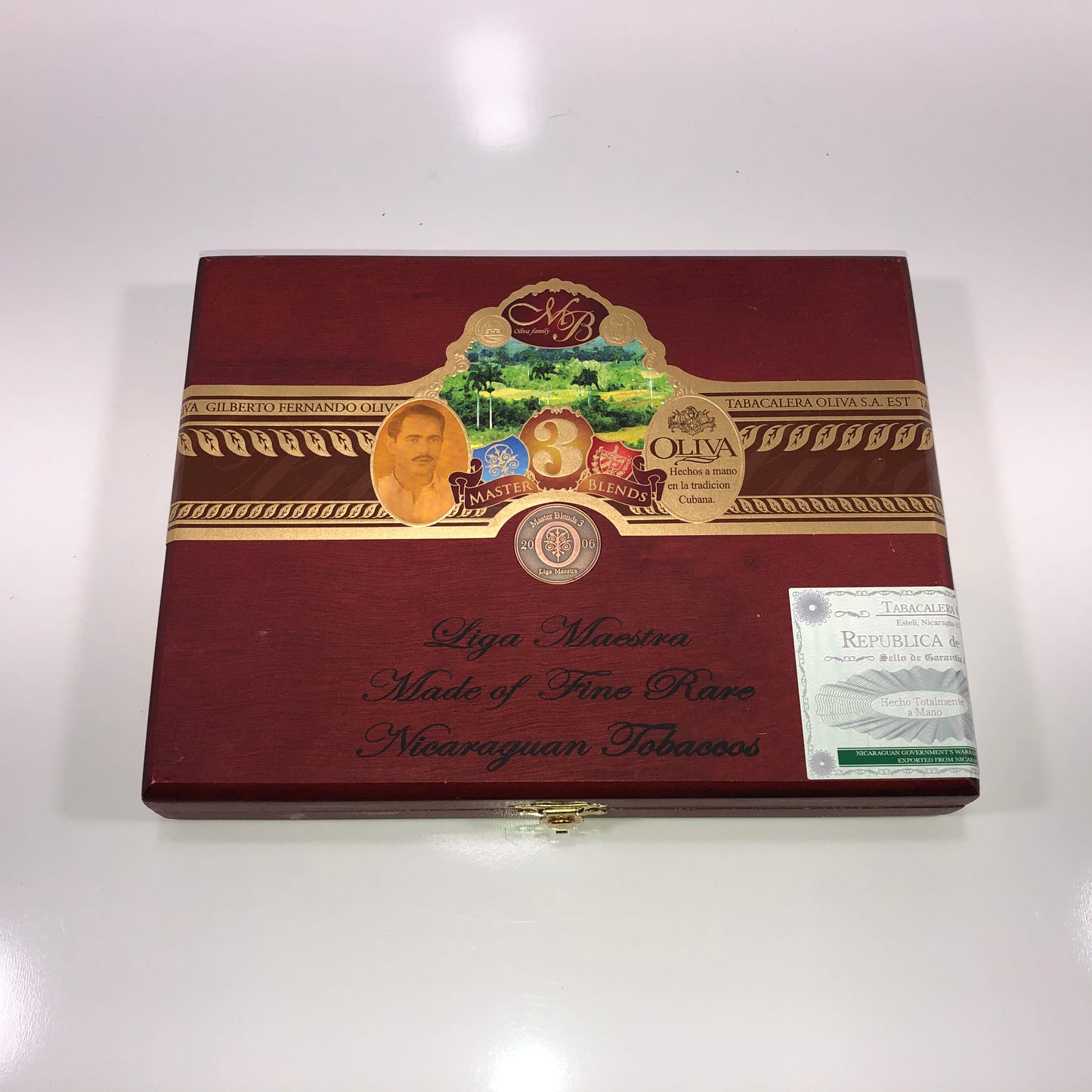 Oliva Masterblend Assortment Empty Wooden Cigar Box 9x7x1.25