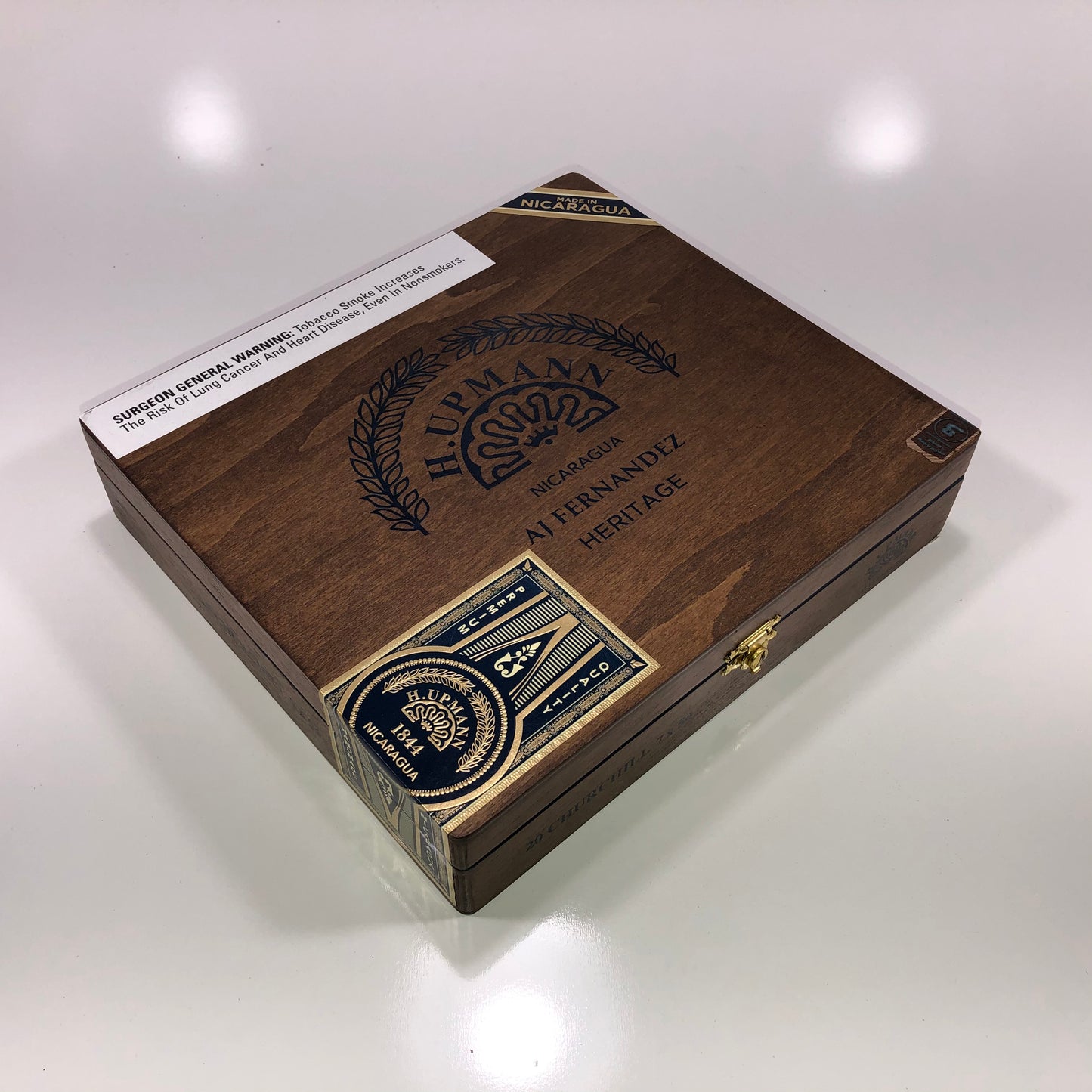 H Upmann Heritage Churchill Empty Wooden Cigar Box 9.25x8.25x2