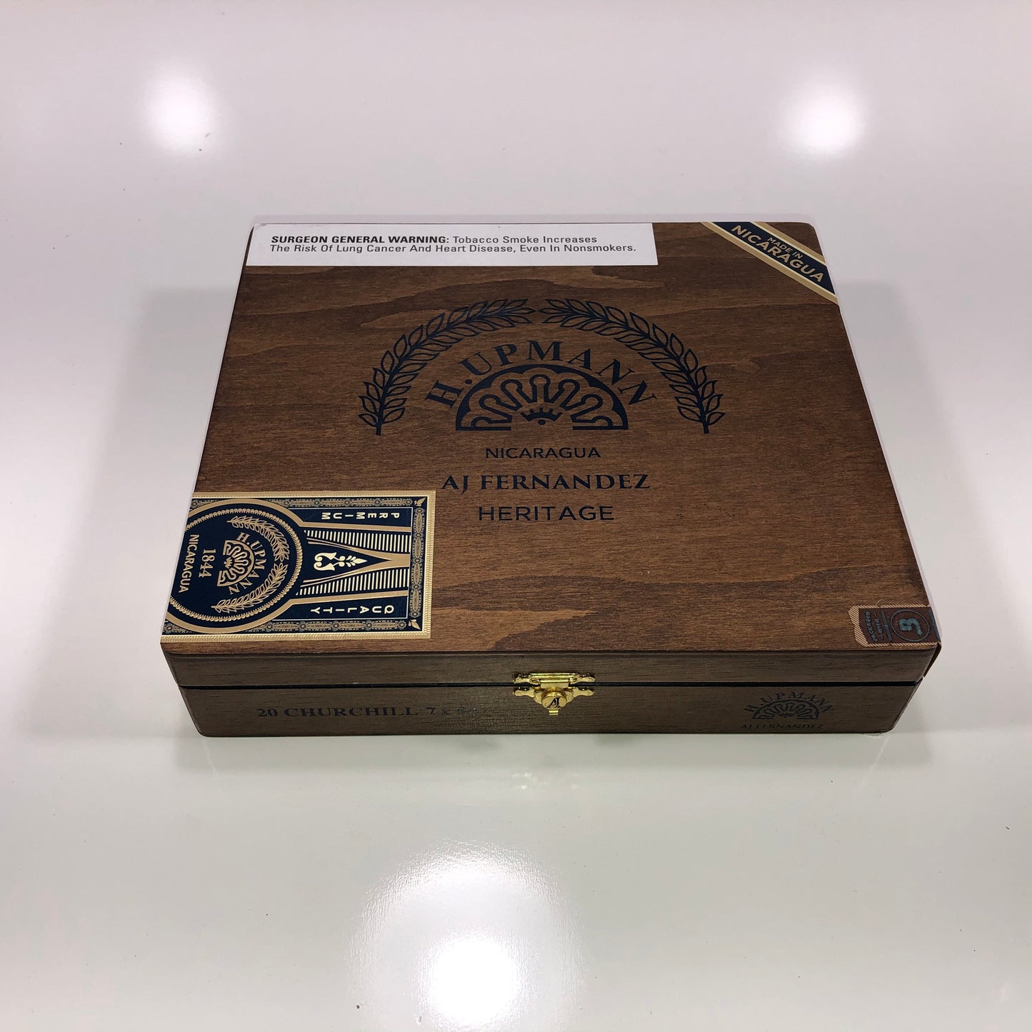 H Upmann Heritage Churchill Empty Wooden Cigar Box 9.25x8.25x2