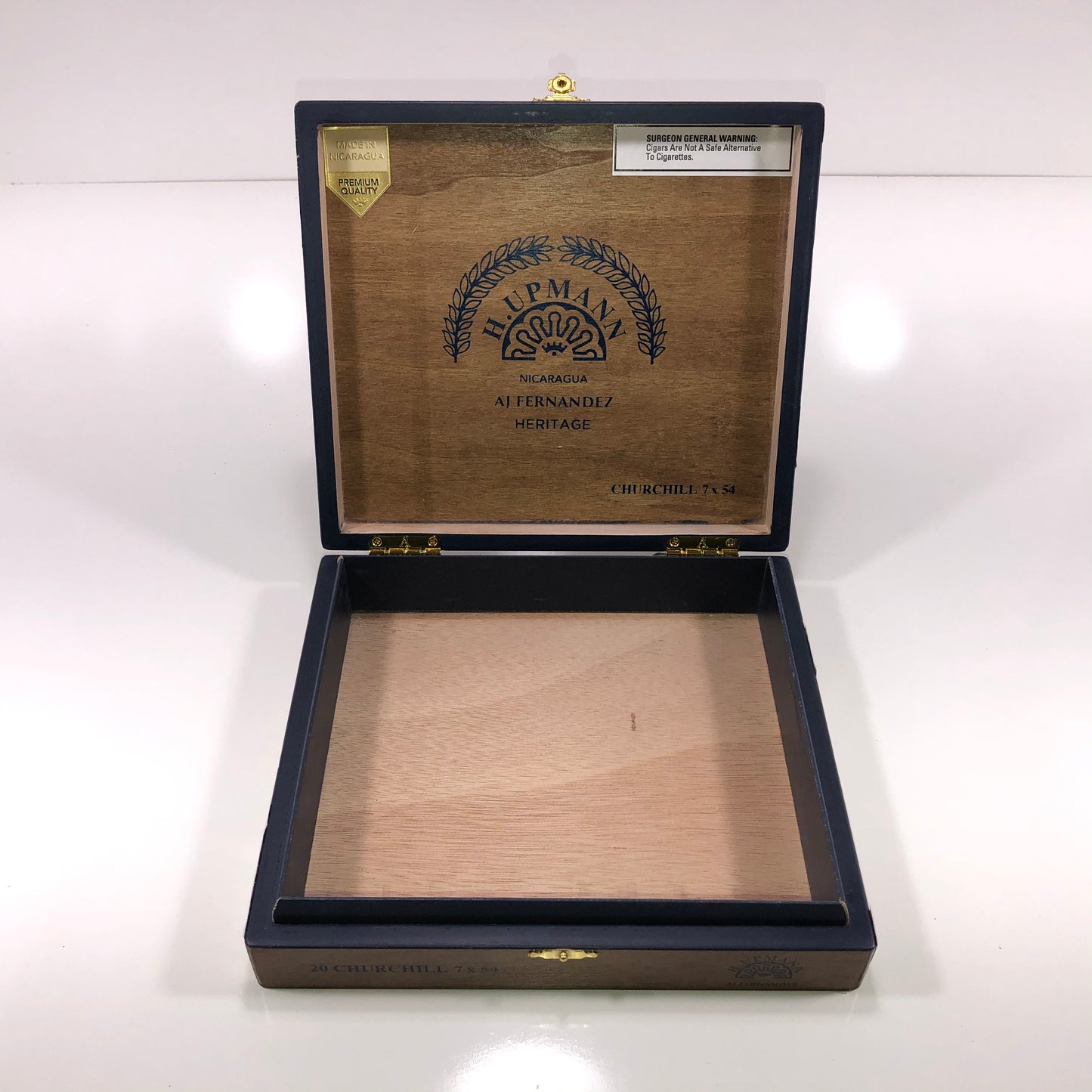 H Upmann Heritage Churchill Empty Wooden Cigar Box 9.25x8.25x2